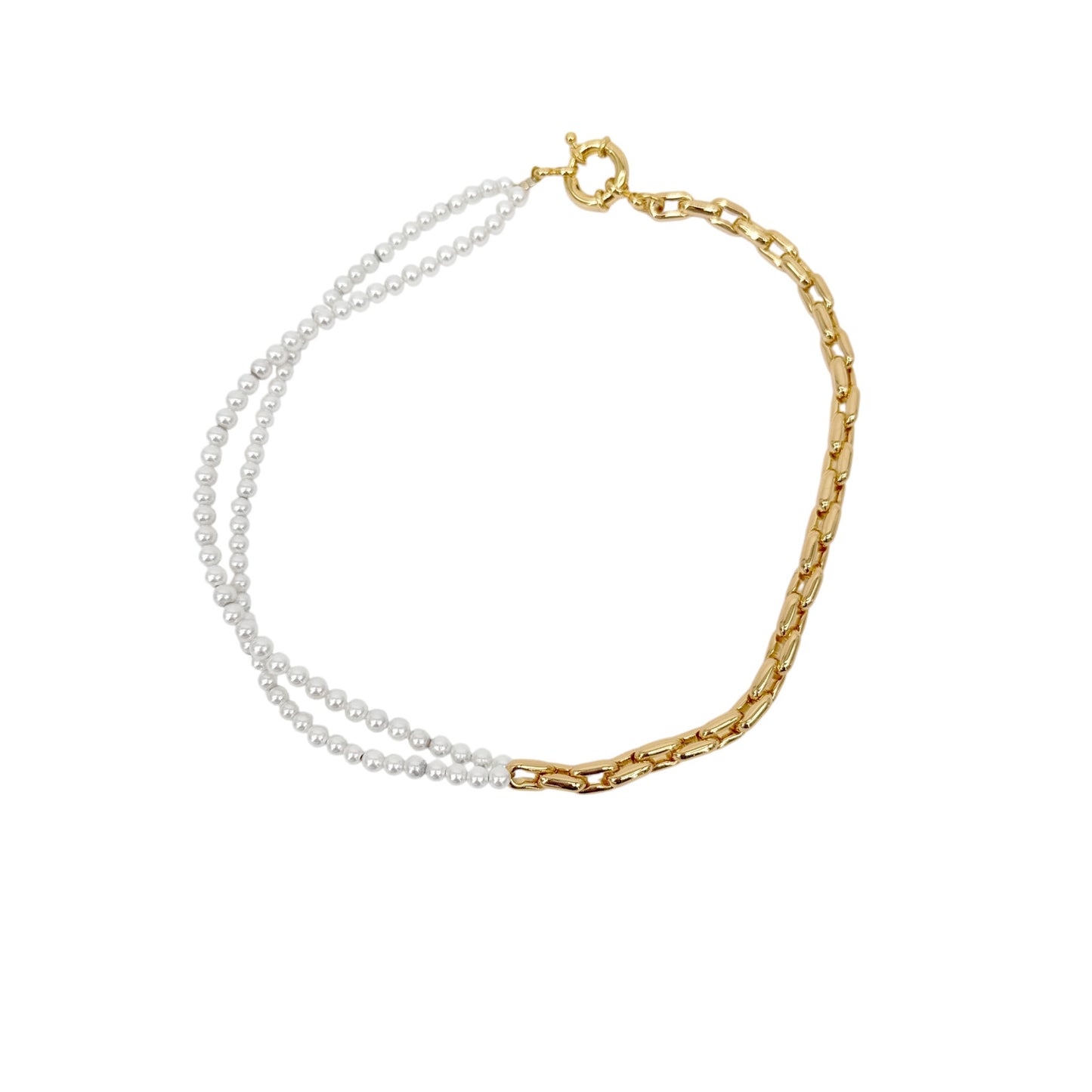 TIMELESS PEARLY Half and Half Necklace