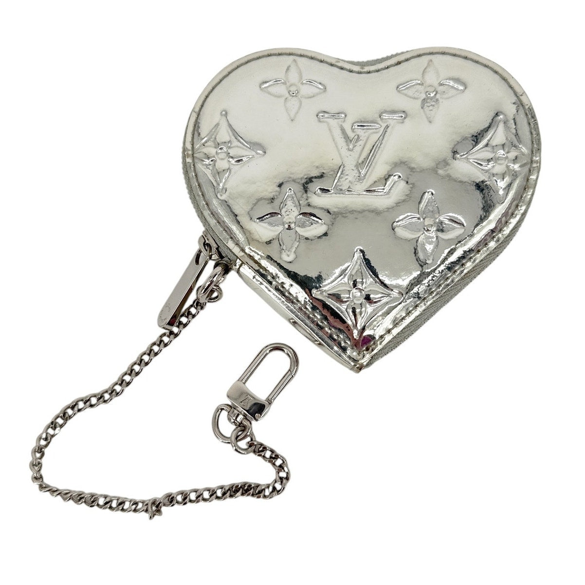 LOUIS VUITTON Heart Coin Purse Monogram Mirror