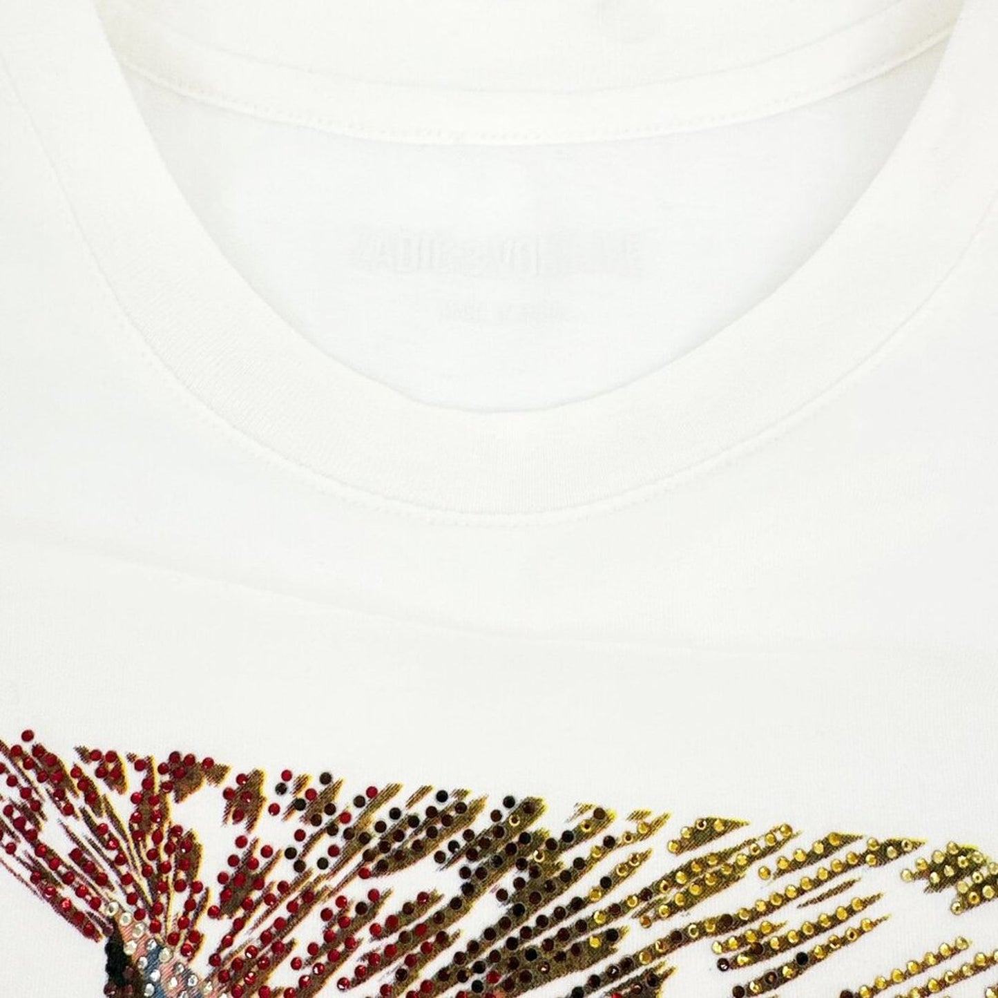 ZADIG & VOLTAIRE Weny Life Show Muscle Tee "Life is Wild" S