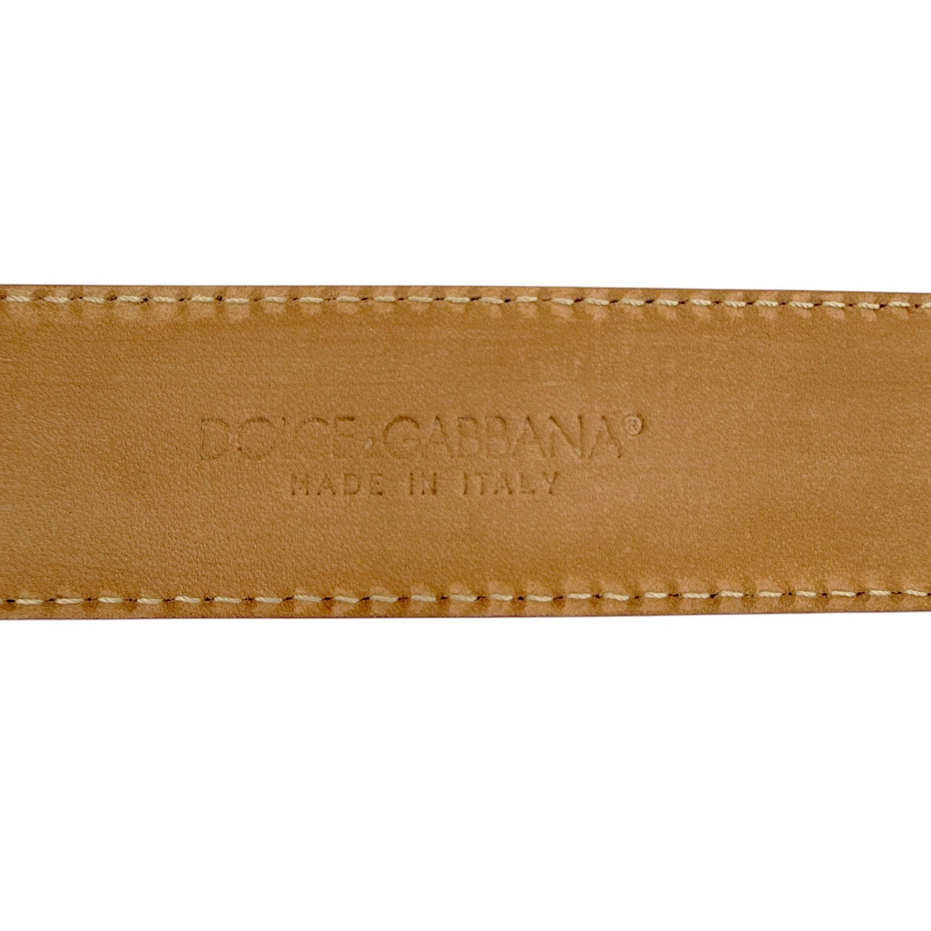 DOLCE & GABBANA Logo Belt Metallic Pink 85cm | 34in