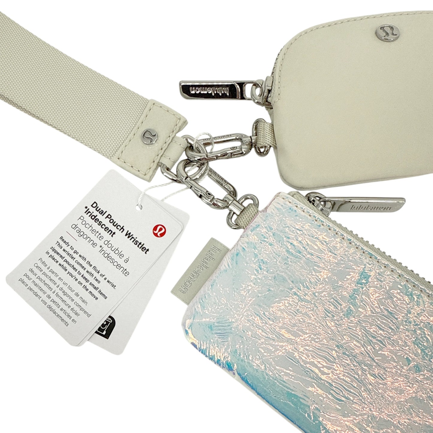 LULULEMON Dual Pouch Wristlet Iridescent