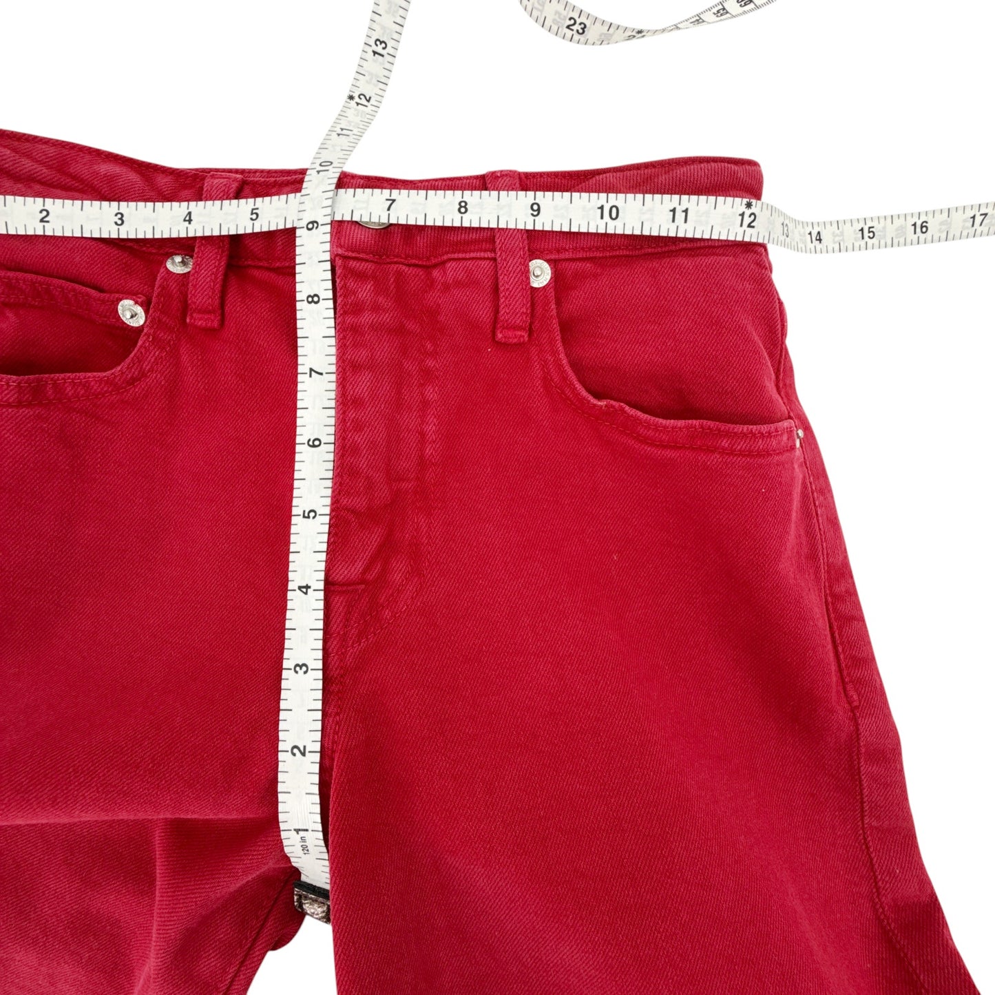 SIMKHAI Jude Straight Leg Jeans in Cherry 24