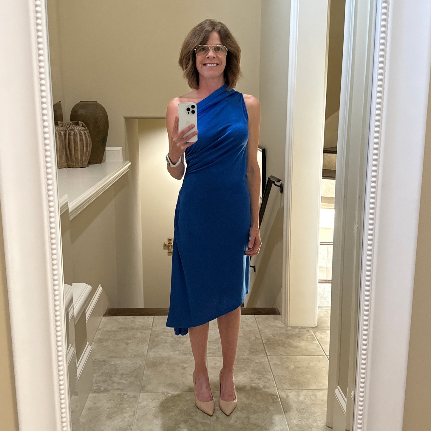 RALPH LAUREN LDRS Cruise Silk Blend Dress XS