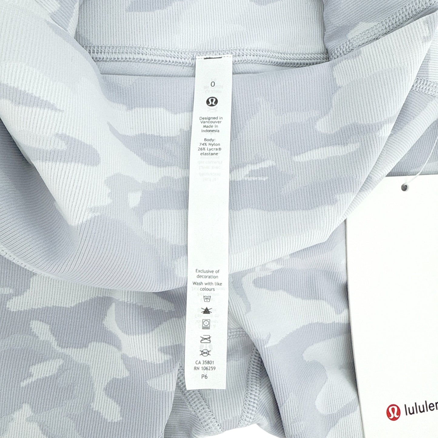 LULULEMON Wunder Under High Rise Short 10" Incognito Camo 0