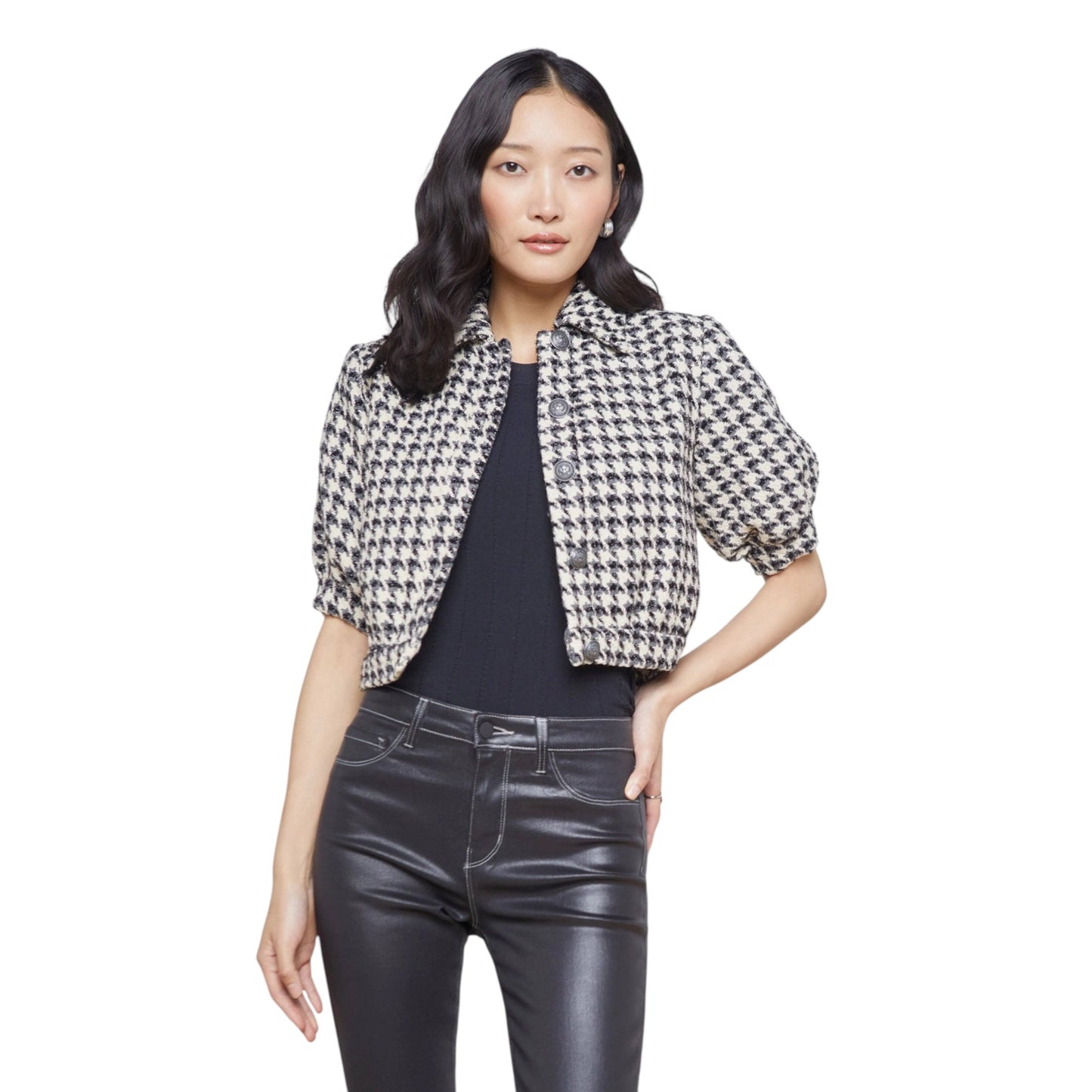 L'AGENCE Cove Crop Short Sleeve Jacket 2