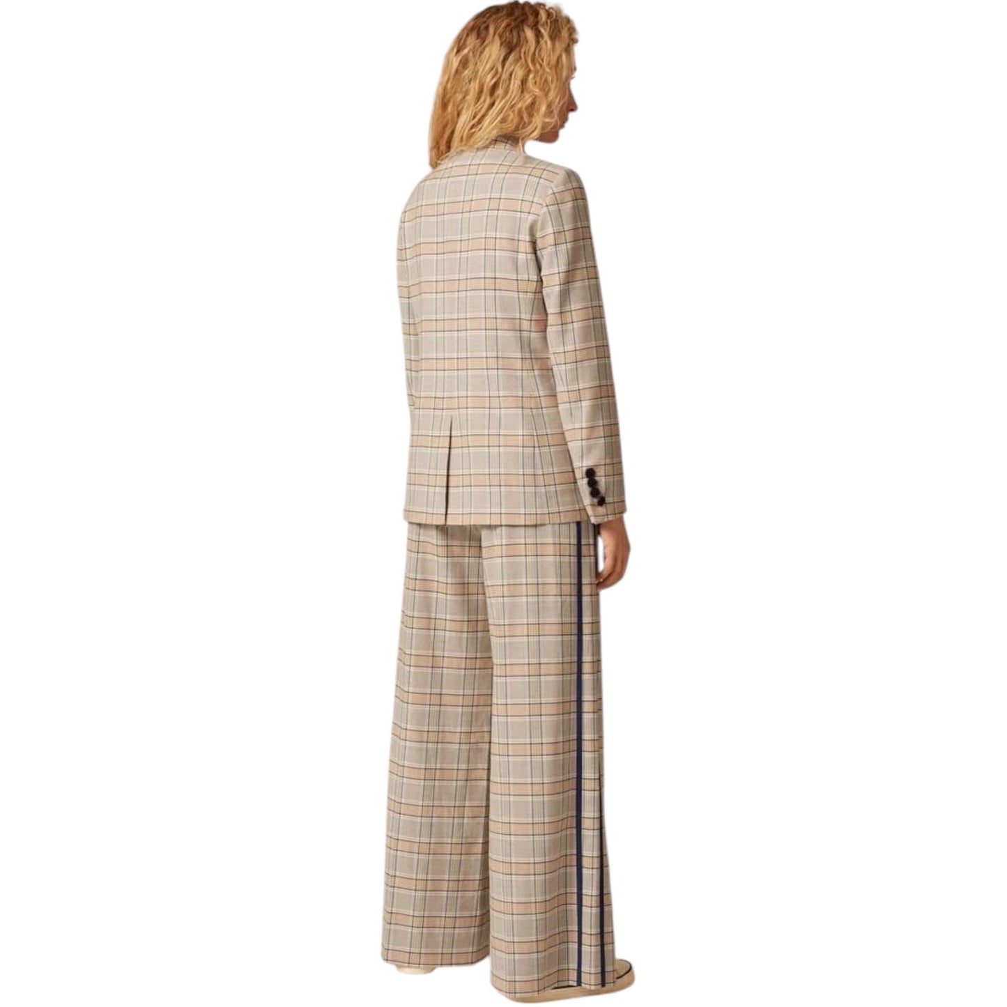 ME+EM Statement Check Boyfriend Blazer UK6|US2