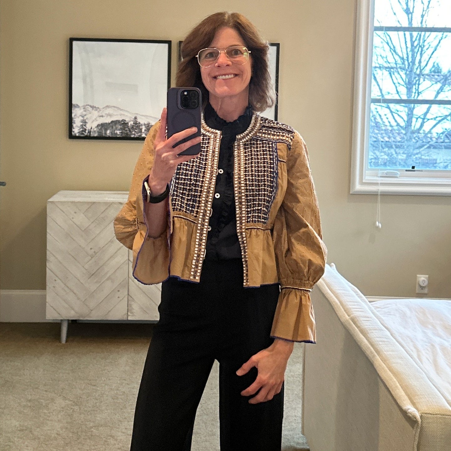 VERONICA BEARD Mckenzie Embellished Jacket S