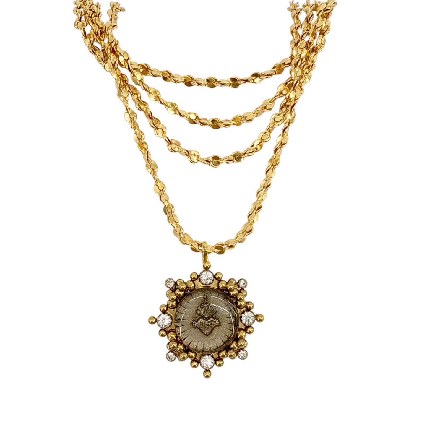 VIRGINS SAINTS & ANGELS VSA Love Chain Necklace in Gold