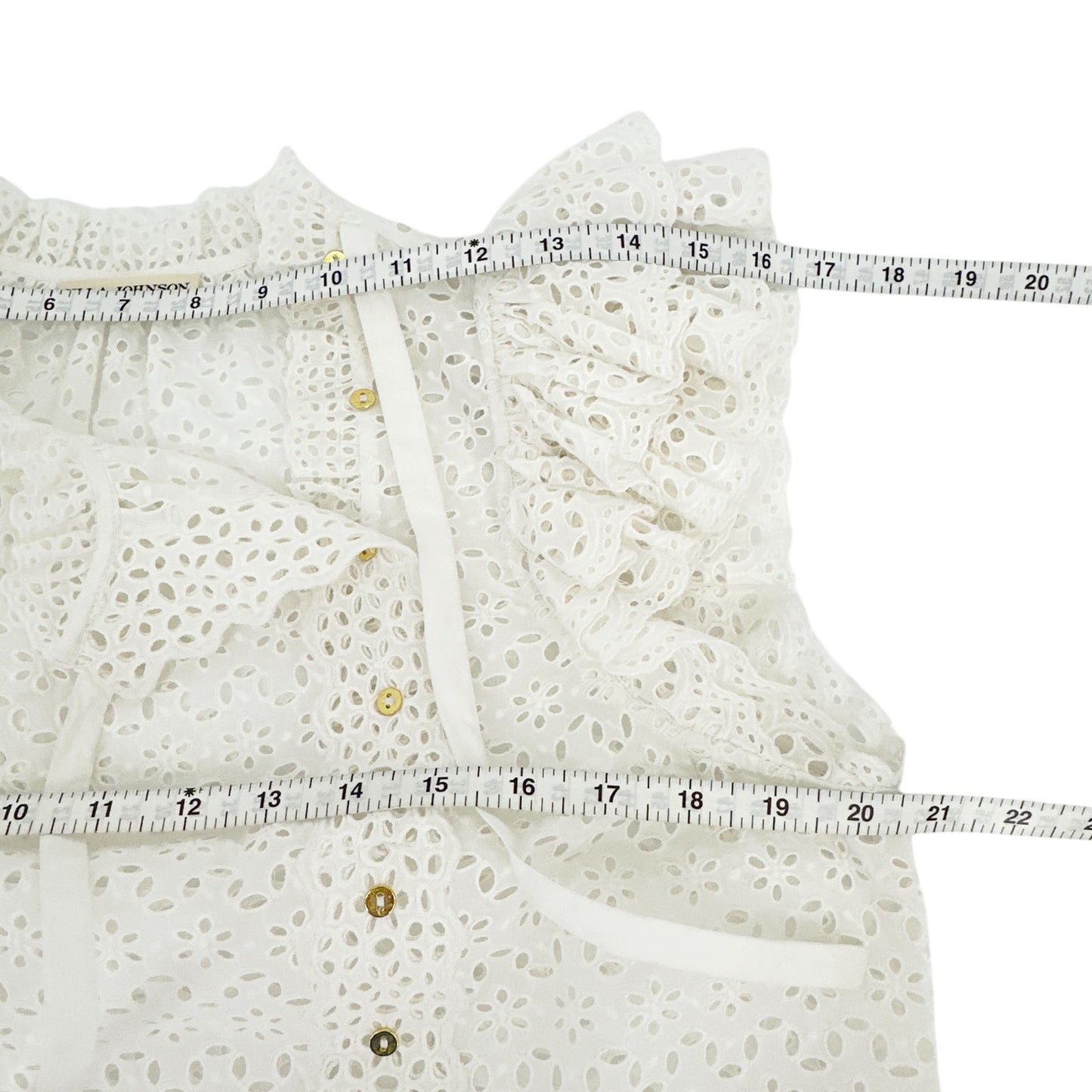 ULLA JOHNSON Grace Ruffle Sleeve Top 4|S