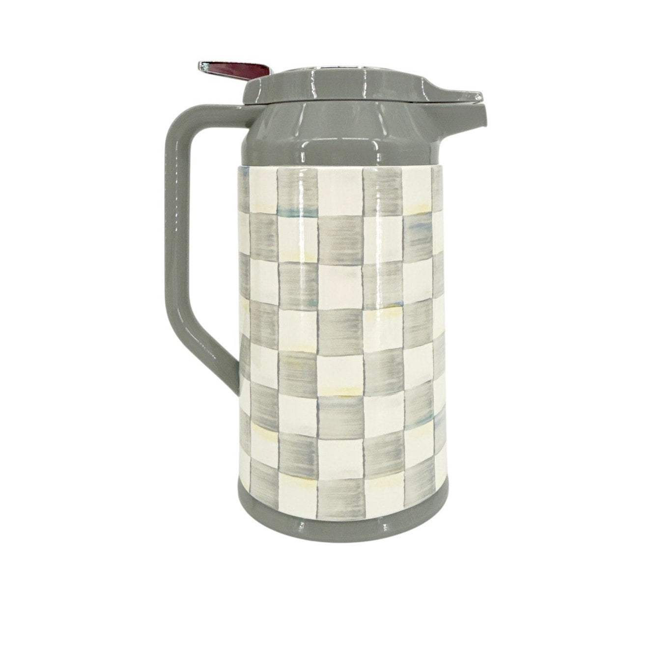 MACKENZIE-CHILDS Sterling Check Coffee Carafe in Sterling Check