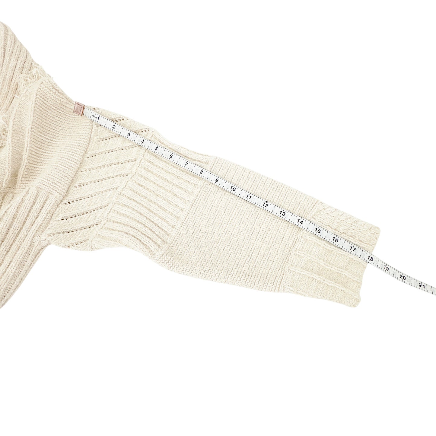 GOLDEN GOOSE Journey Knit Belted Cardigan in Papyrus M