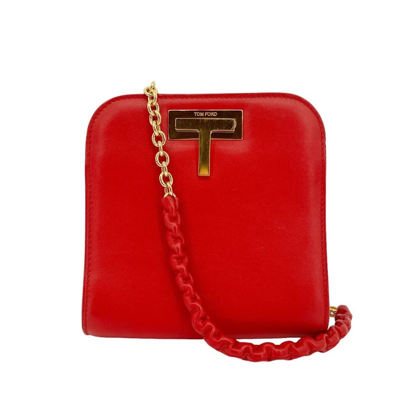 TOM FORD Cosmo T Lock Shoulder Bag Leather Small
