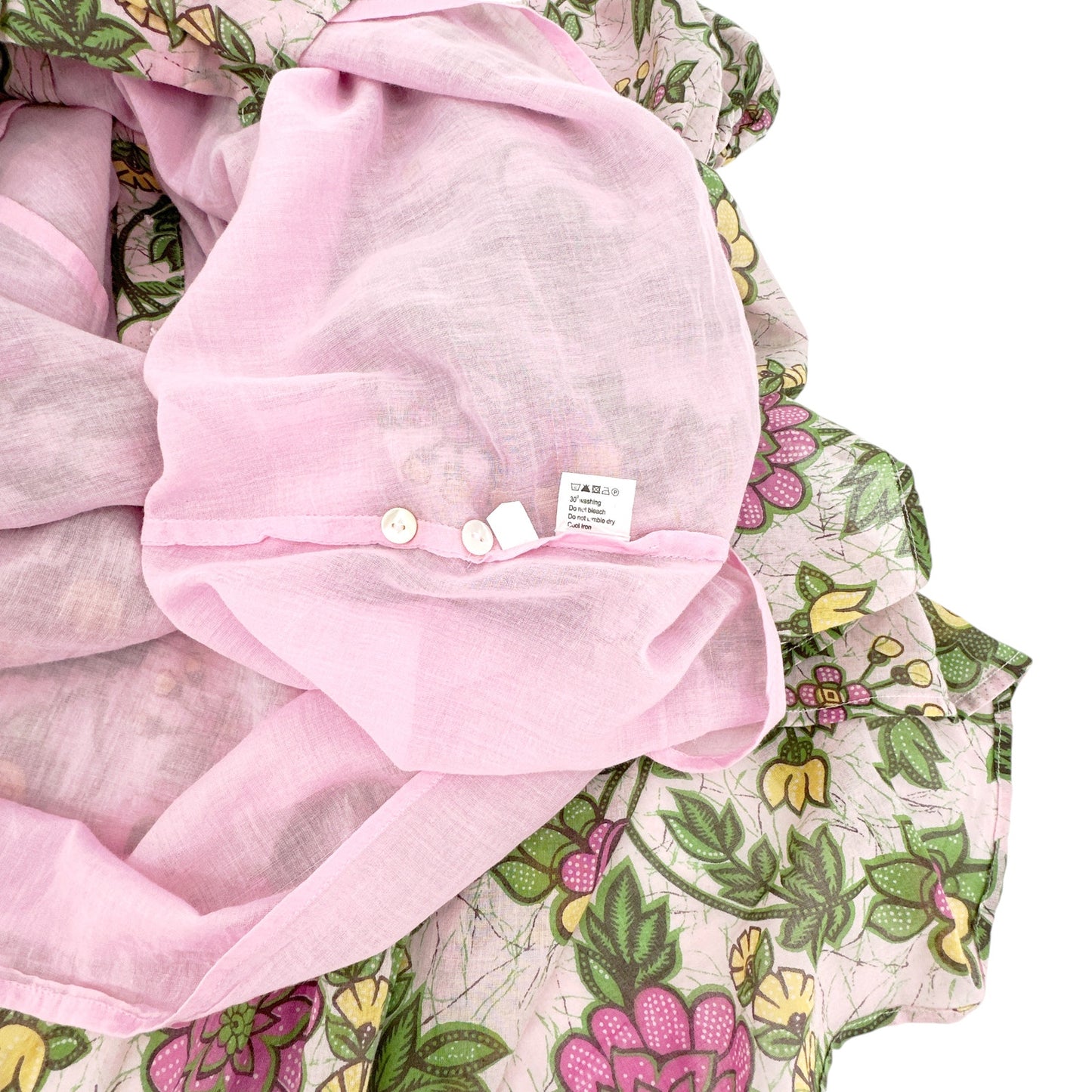 BANJANAN Cotton Poppy Dress in Freyja Flower Lilac Sachet XS