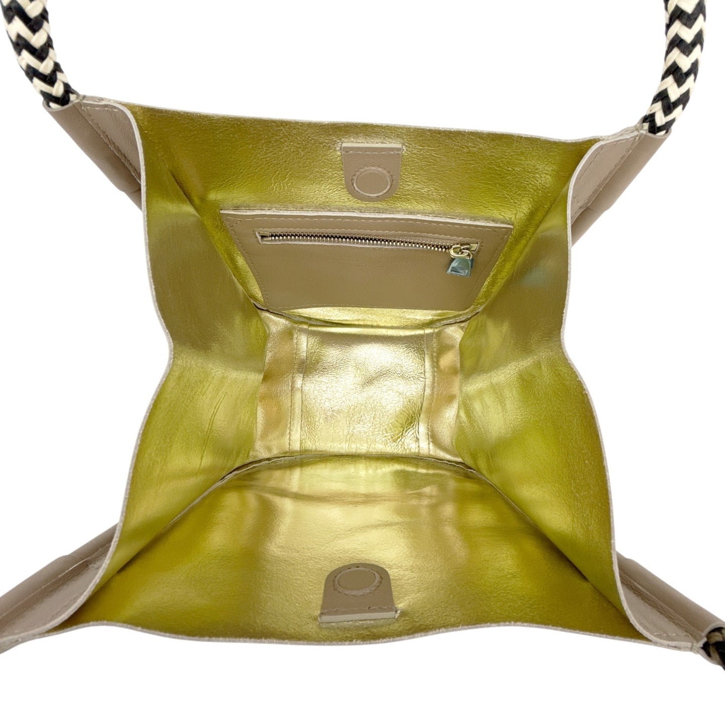 PROENZA SCHOULER Super Lux Rope Handle XS Tote in Light Taupe Gold