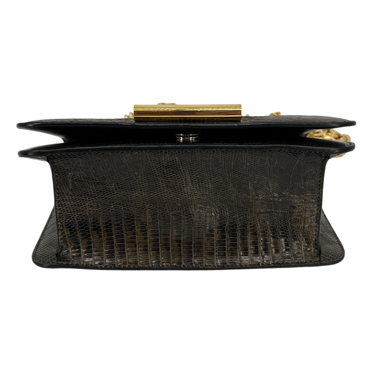 TOM FORD Tara Chain Tejus Lizard Shoulder Bag