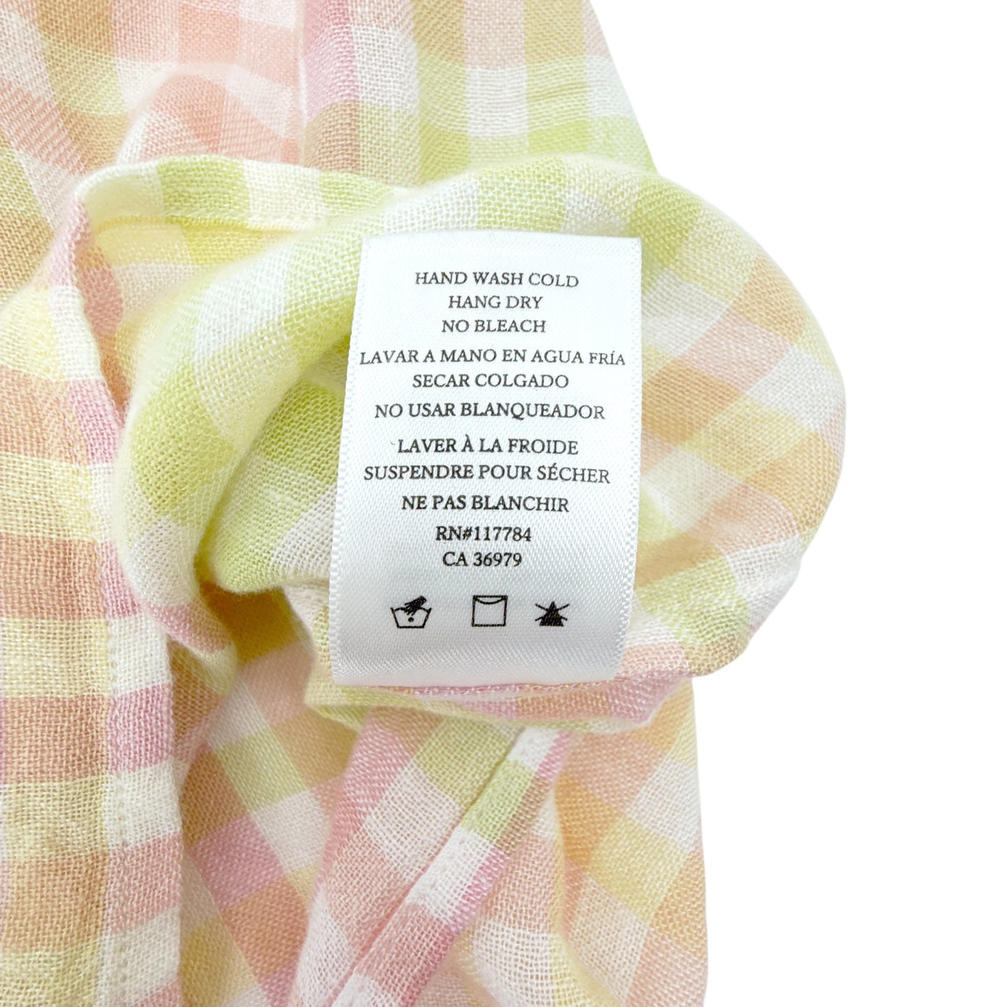 RAILS Alena SS Button Down in Lemon Raspberry S