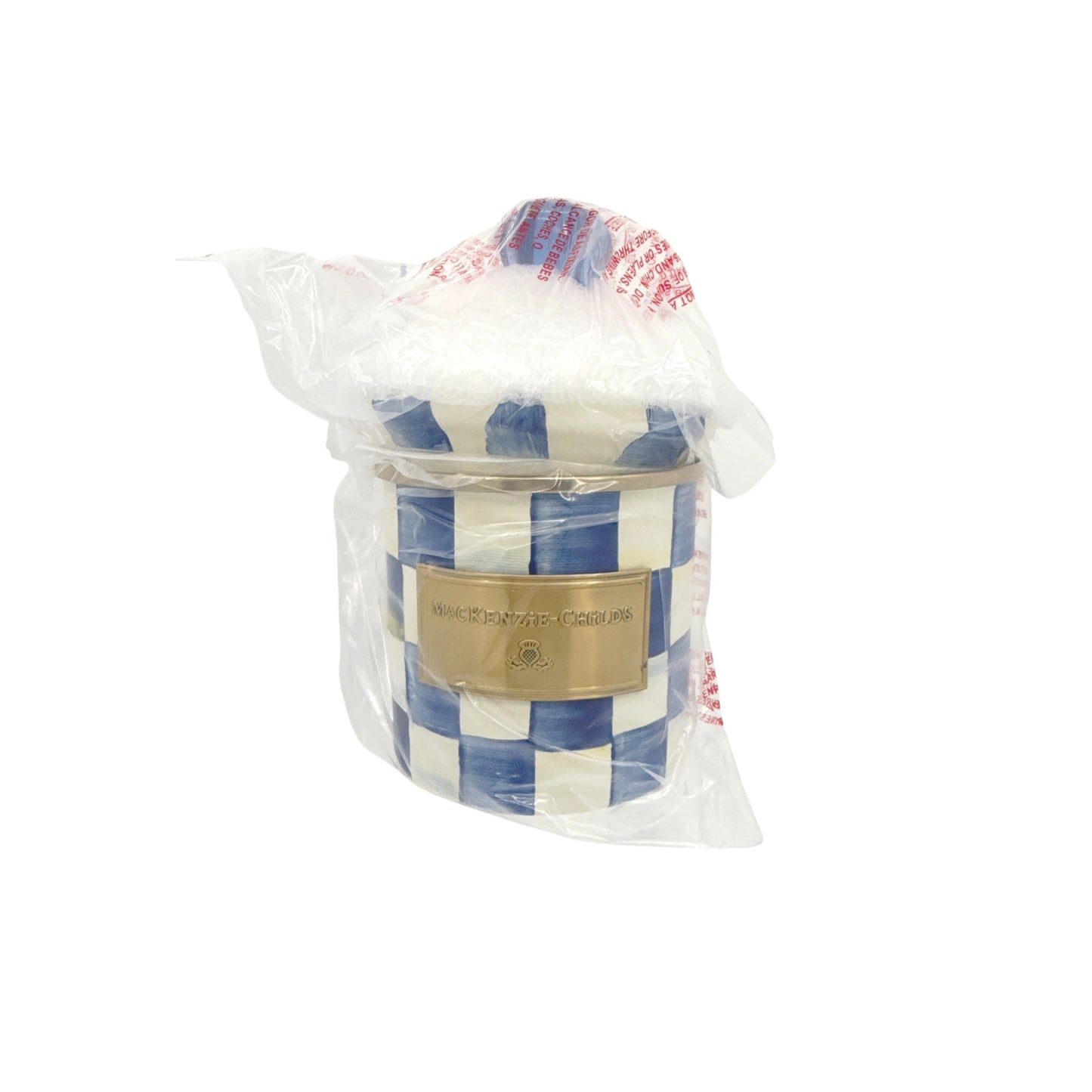 MACKENZIE-CHILDS Royal Check Canister Demi