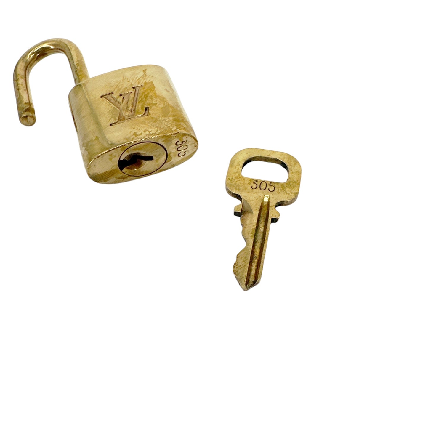 LOUIS VUITTON Padlock & Key Set #305