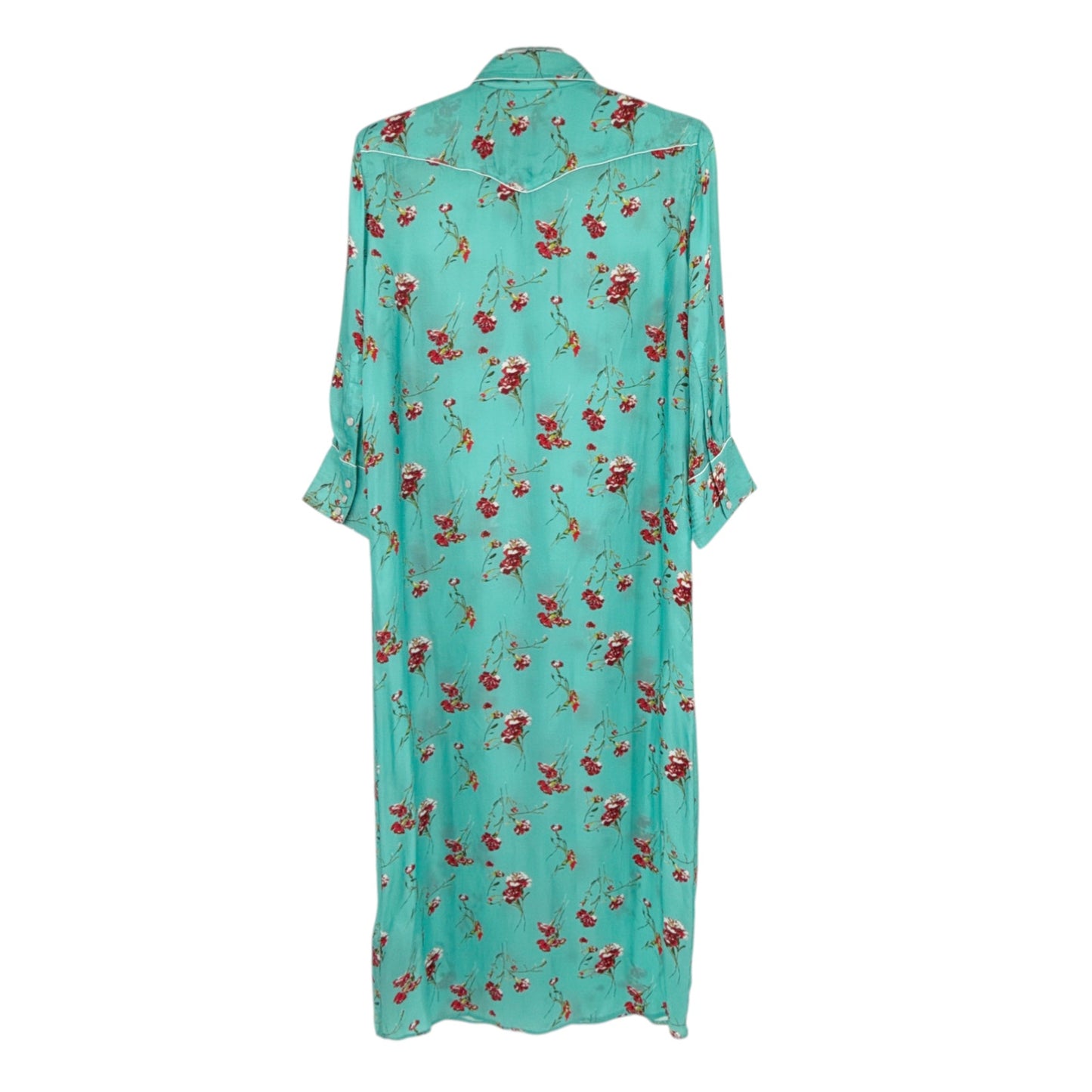 R13 Cowboy Dress in Light Blue Floral M