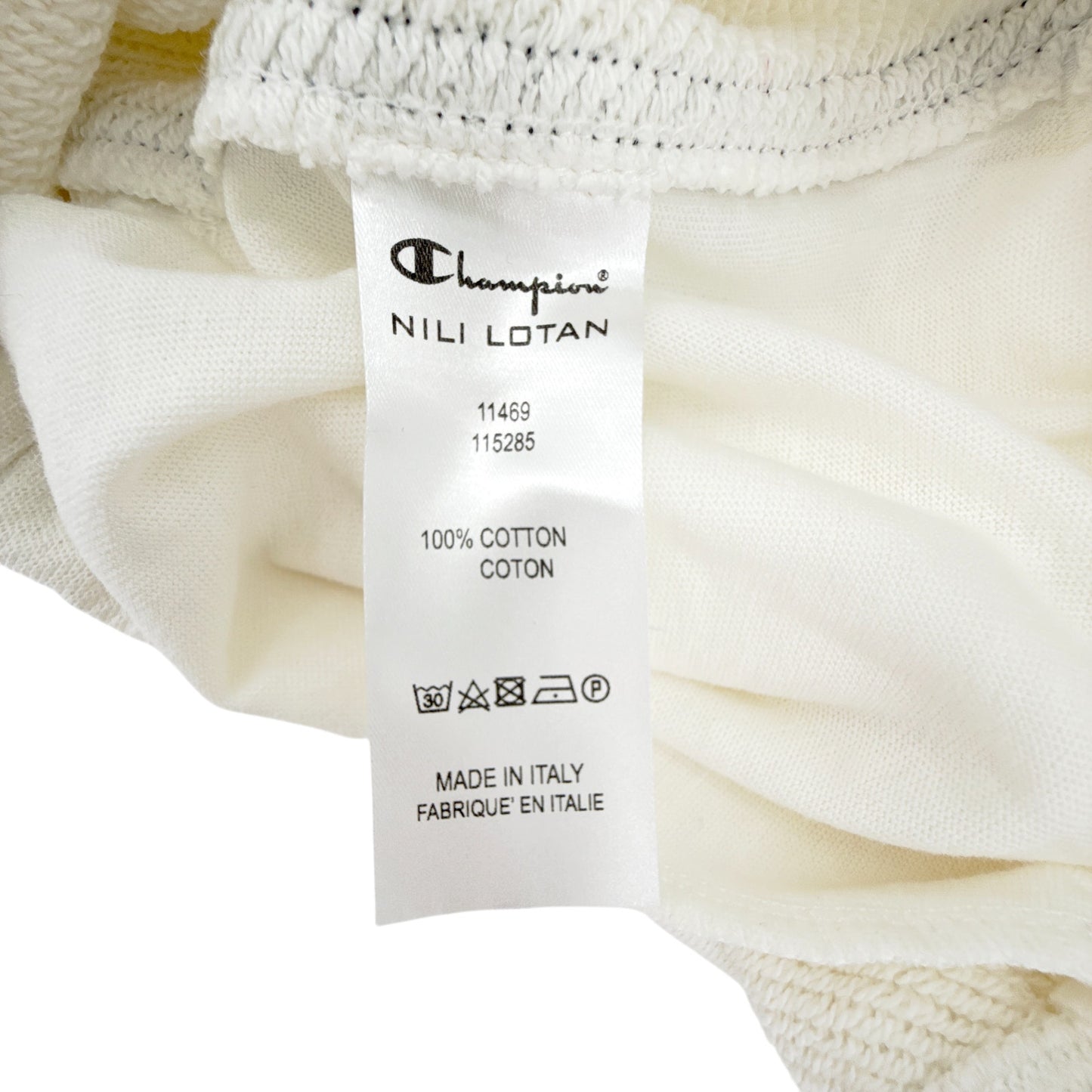 NILI LOTAN x Champion Athletic Short in Vintage White S