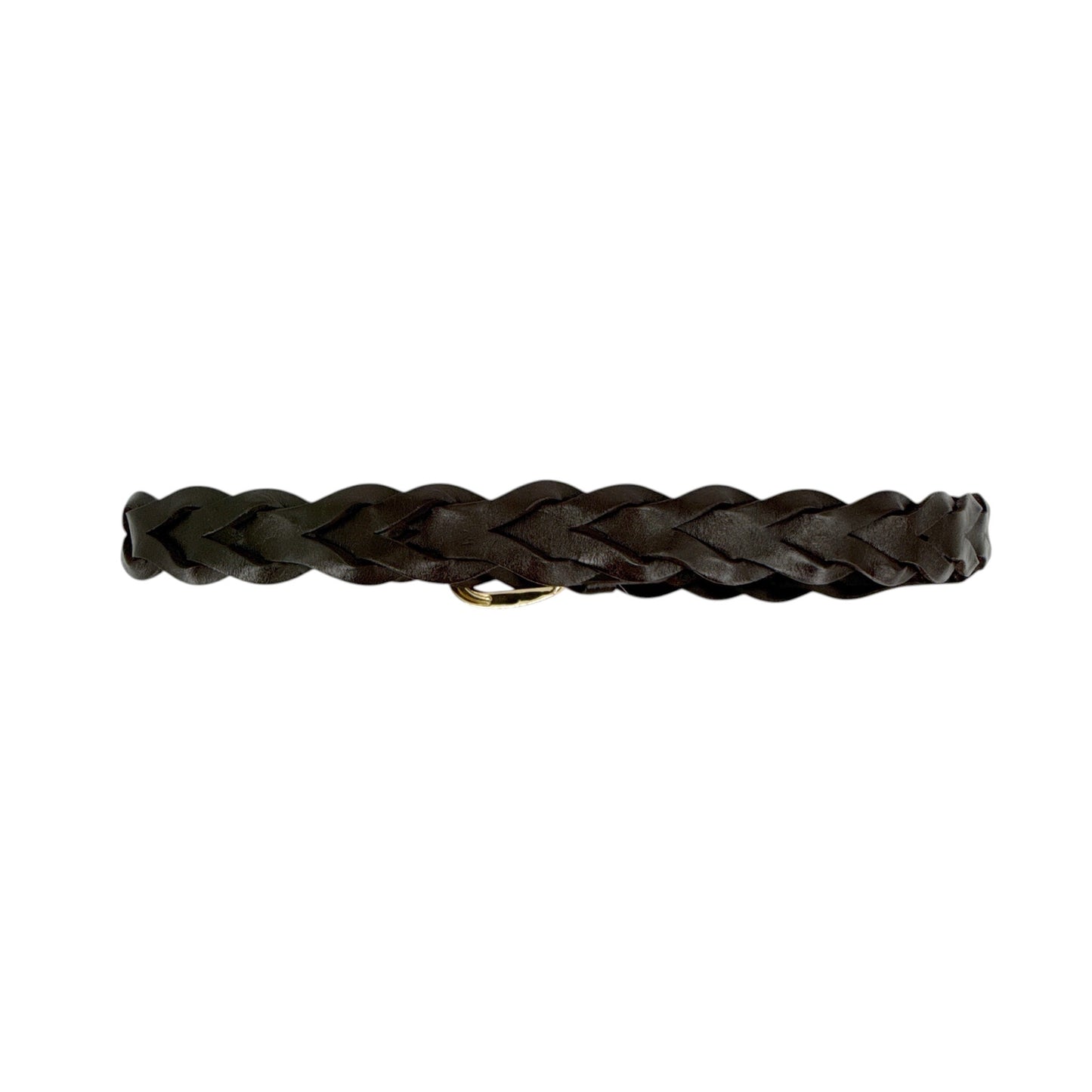 MADEWELL Braided Belt in Dark Carob XXS-S