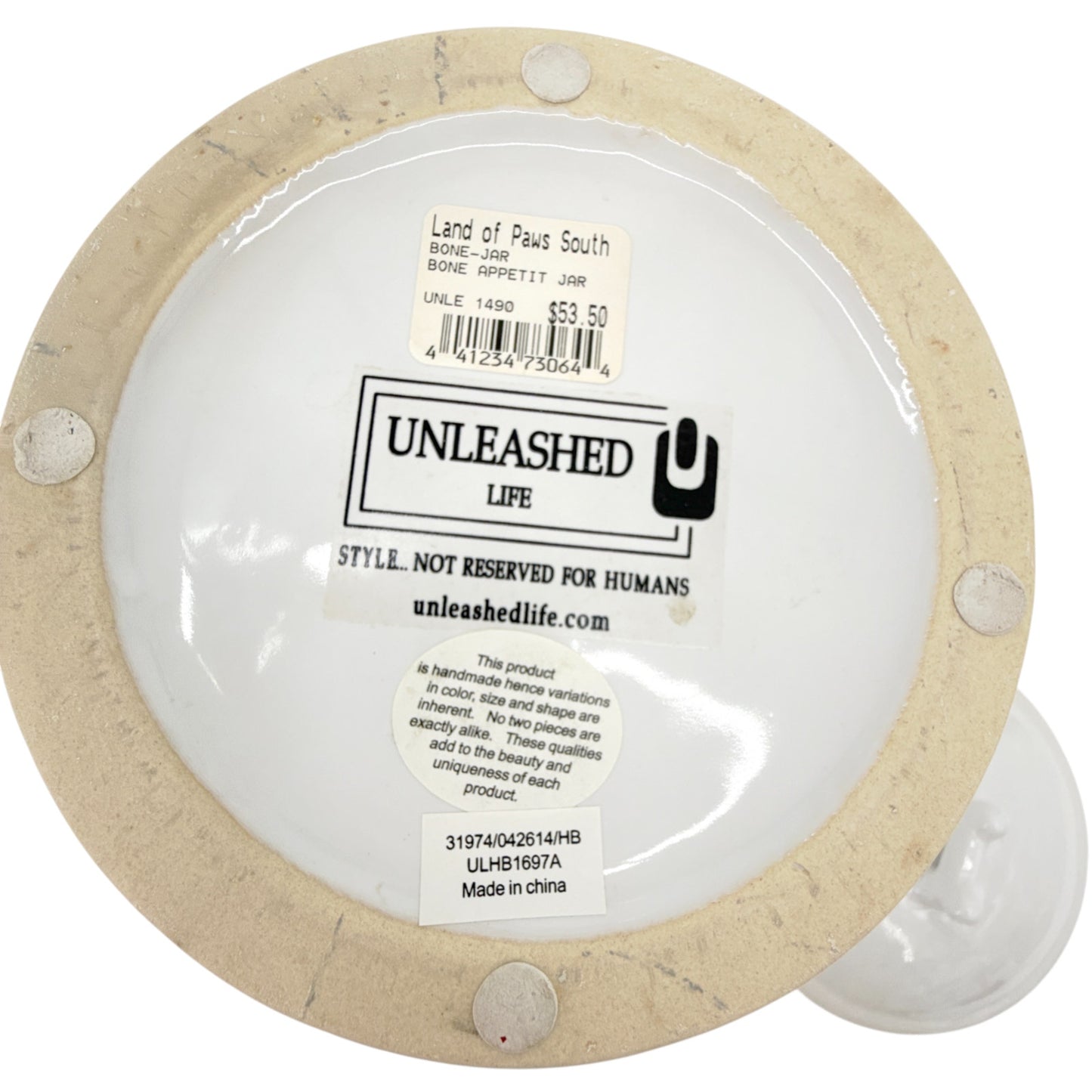 UNLEASHED LIFE Bone Appetit Collection Treat Canister Jar