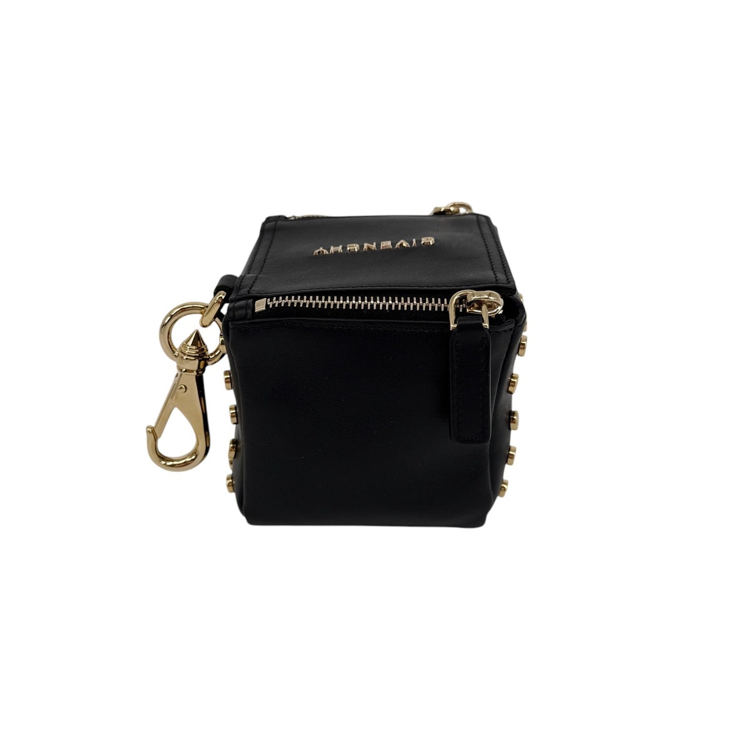 GIVENCHY Mini Pandora Cube Leather Pouch Bag with Crossbody Webbing Strap