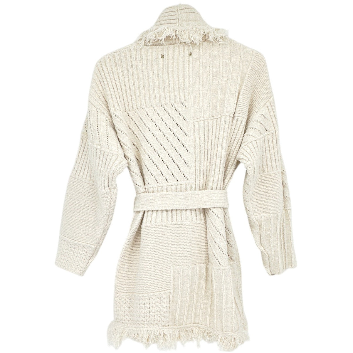 GOLDEN GOOSE Journey Knit Belted Cardigan M