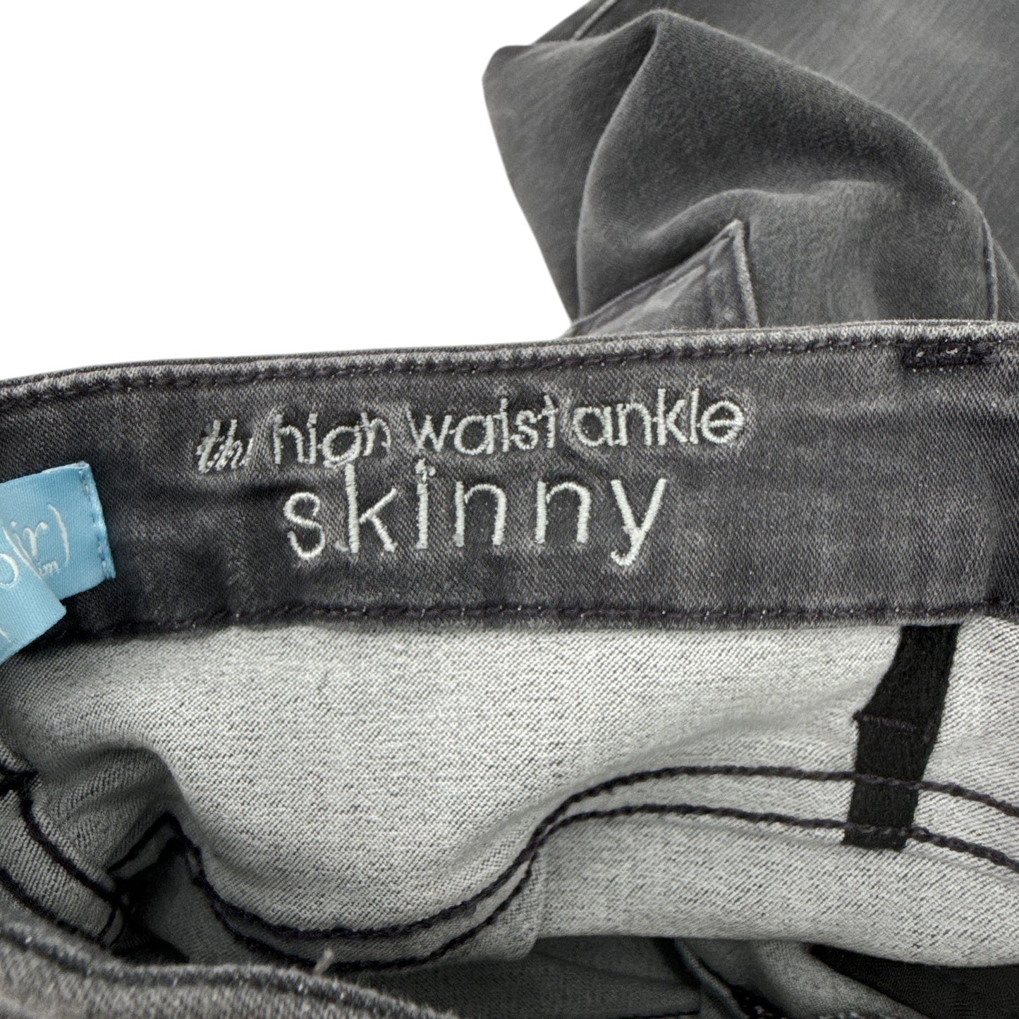 7 for ALL MANKIND b(air) denim The High Waist Ankle Skinny in Grey 24