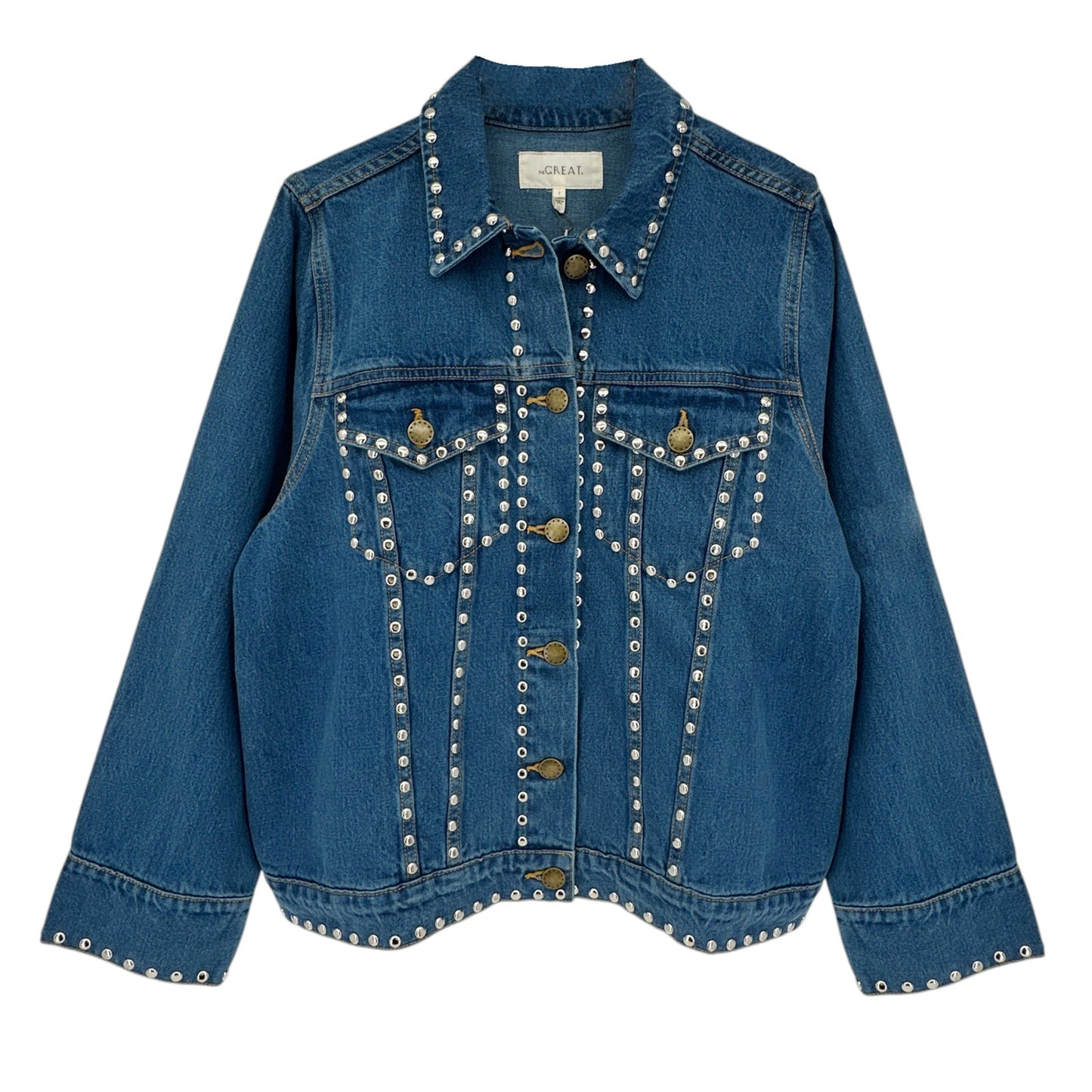THE GREAT. The Studded Denim Jacket. 1|S
