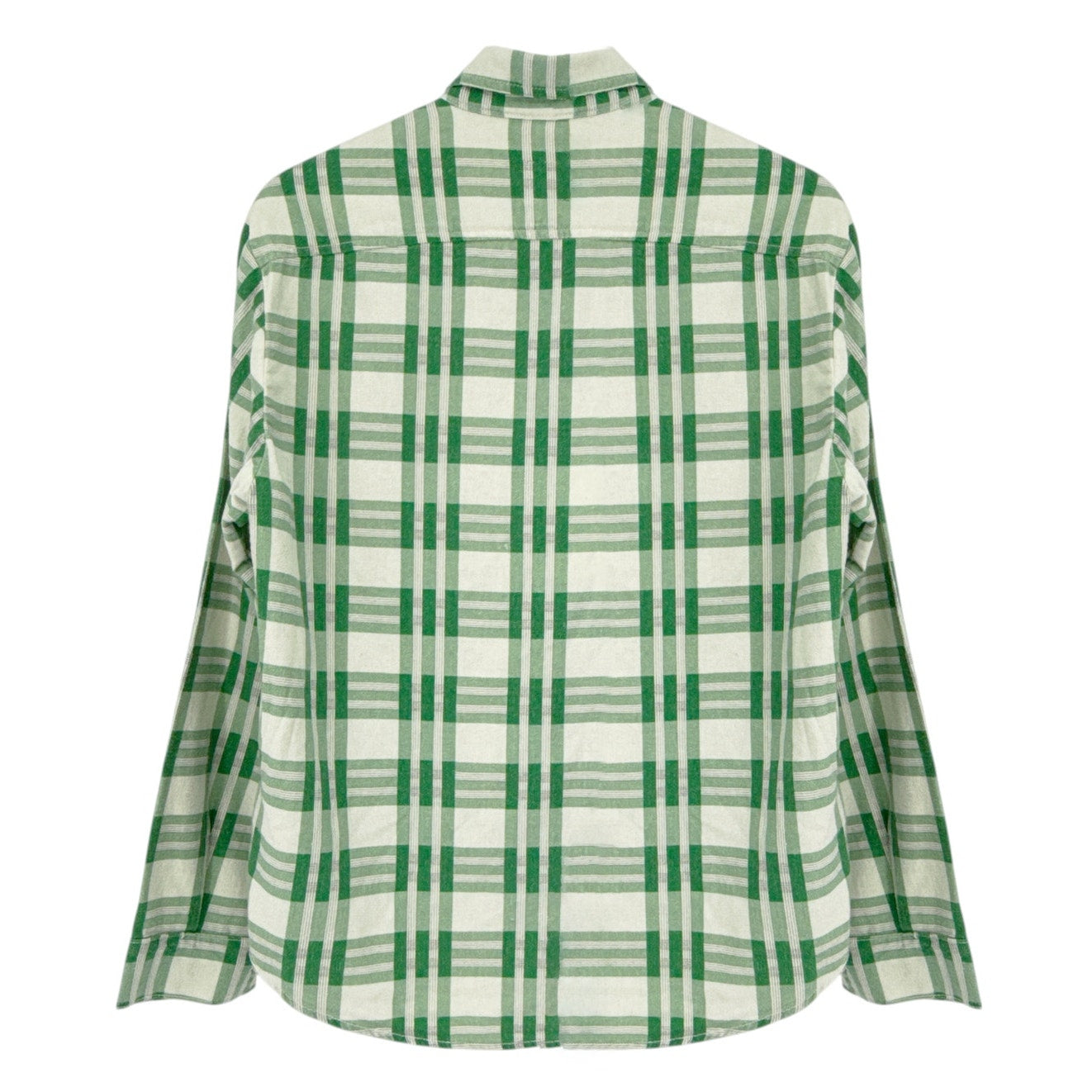 THE GREAT. The Harbor Shirt in Bright Green Pioneer Plaid 0|XS