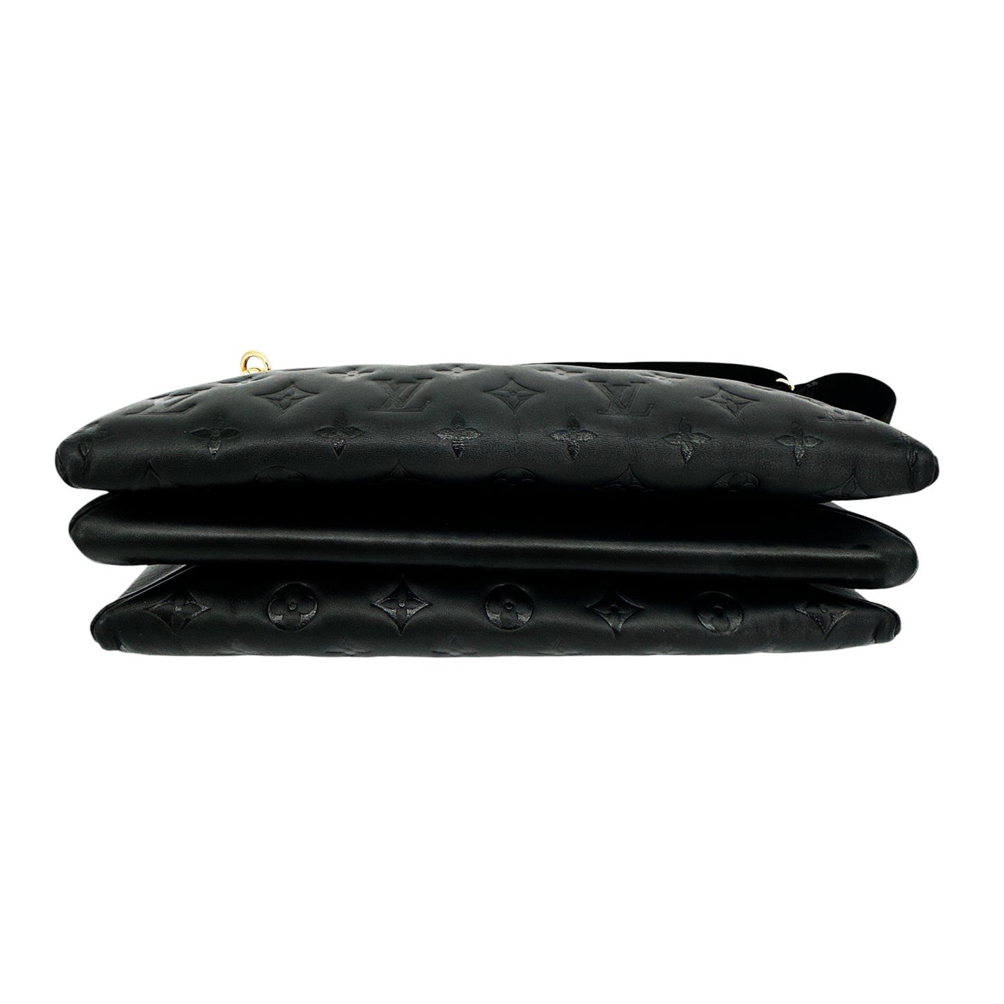 LOUIS VUITTON Lambskin Embossed Monogram Coussin MM