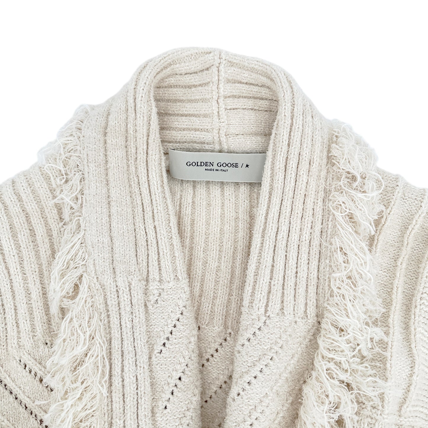 GOLDEN GOOSE Journey Knit Belted Cardigan M