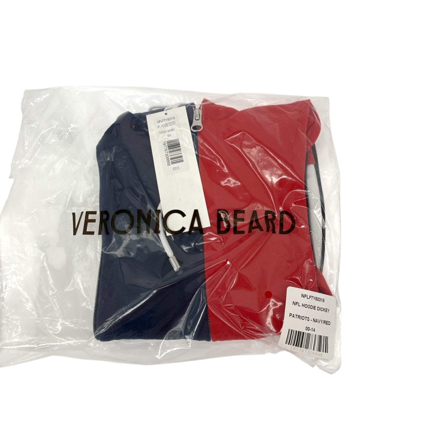 VERONICA BEARD Hoodie Dickey in Navy & Red (NFL New England Patriots)