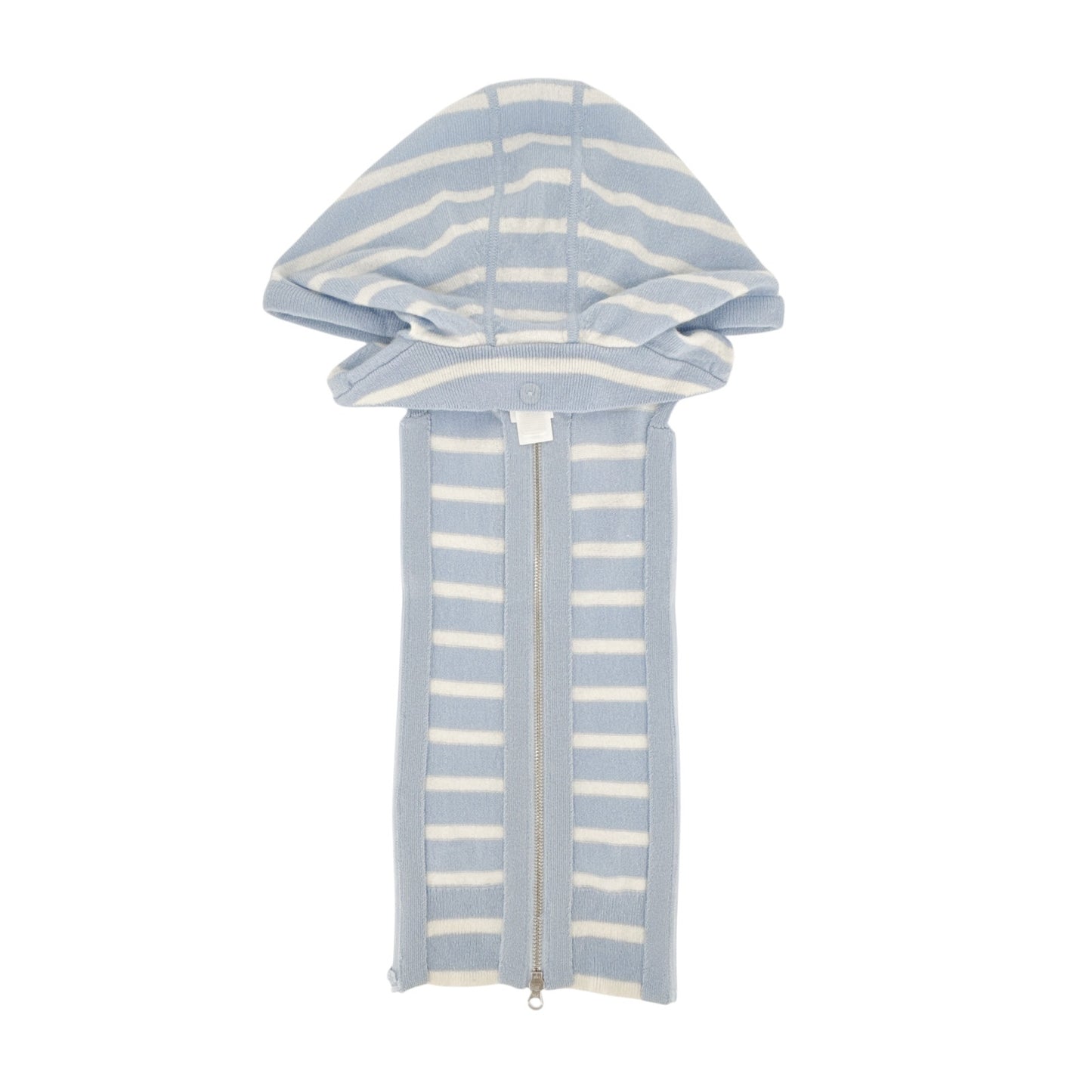 VERONICA BEARD Cashmere Hoodie Dickey in Bluebell/Ivory