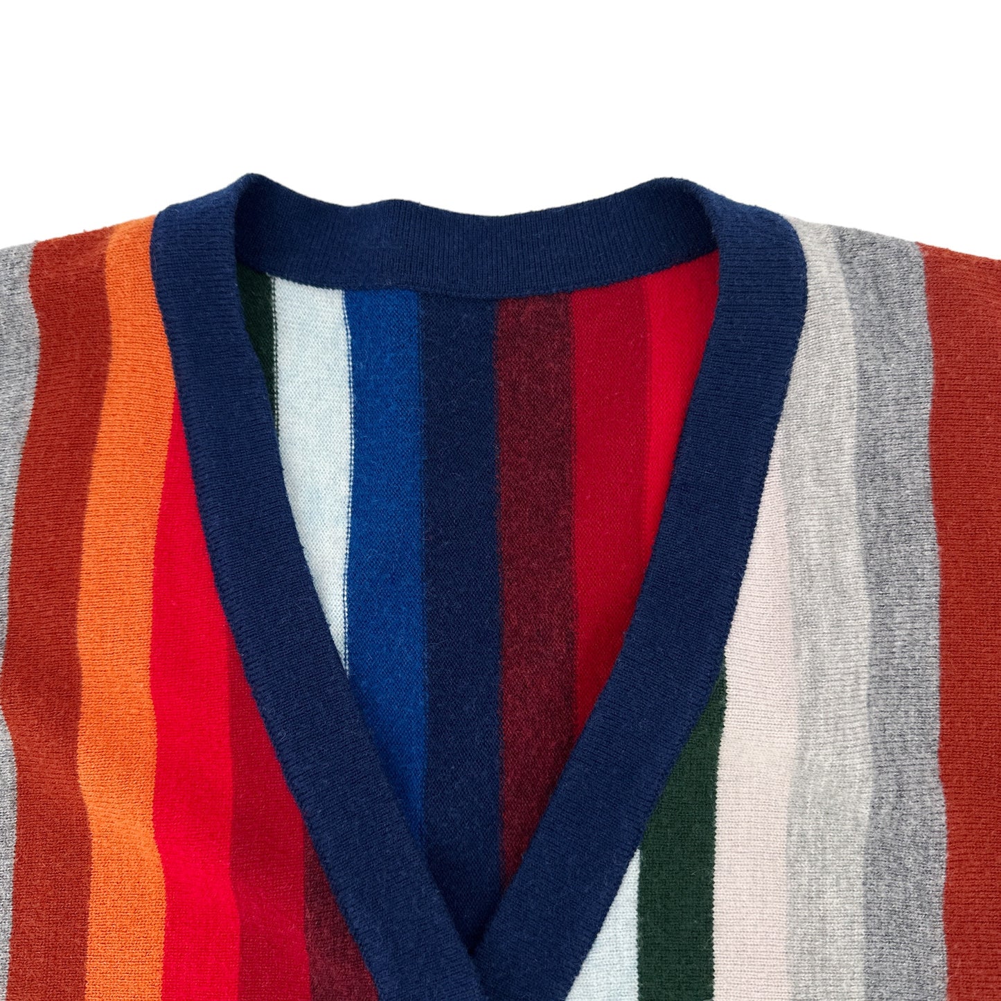 The GREAT. The Co Ed Cardigan Multi Stripe 0|XS