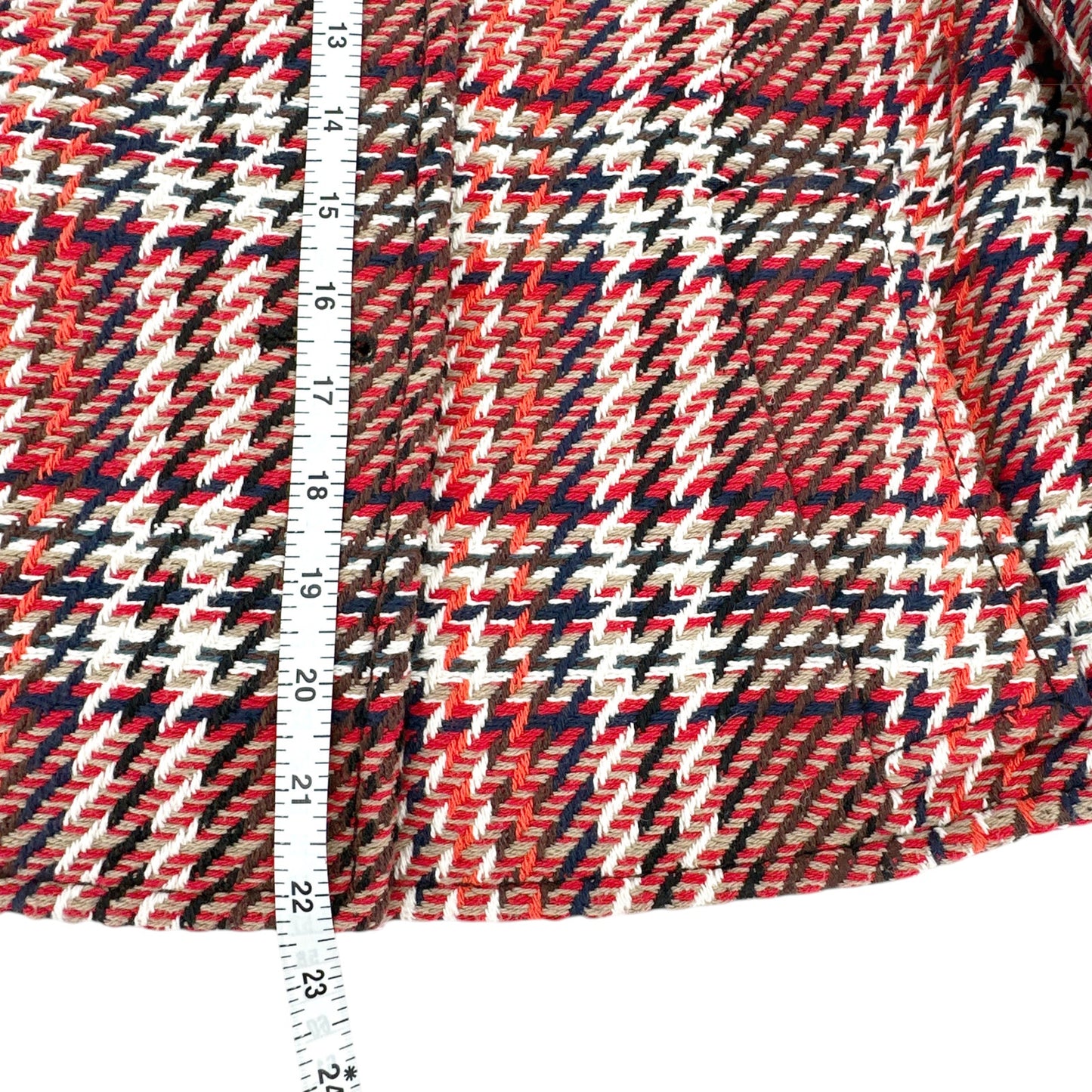 AKRIS PUNTO Check Tweed Short-sleeve A-line Crop Jacket FR38