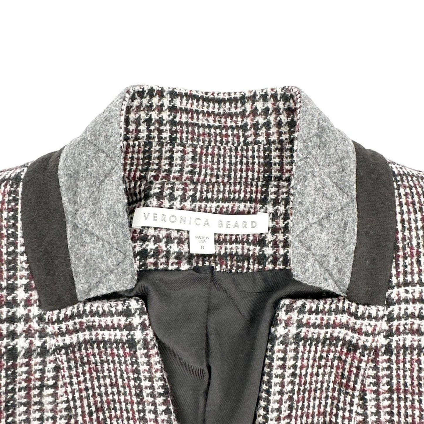 VERONICA BEARD Upcollar Cutaway Dickey Jacket Blazer 0
