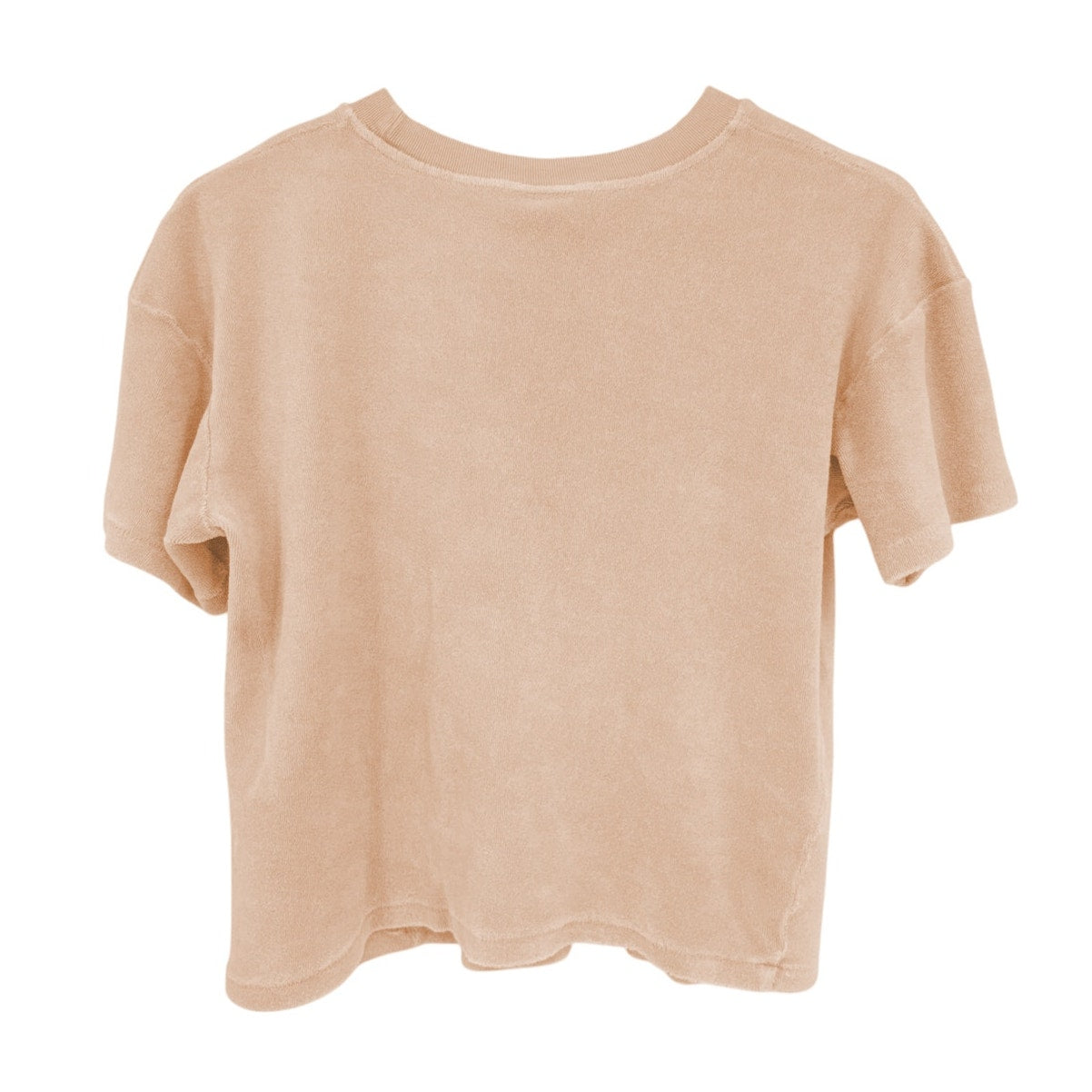 MADEWORN Grateful Dead Terrycloth Crop Tee in Peach Fuzz L