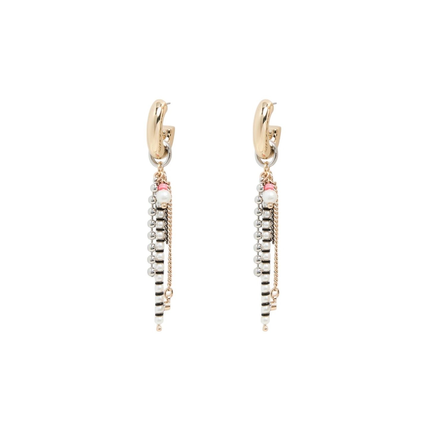 ELSIE FRIEDA Small Fringe Hoop Razzle Dazzle Earrings