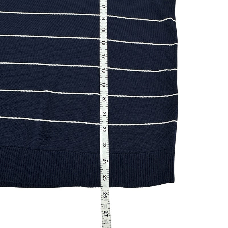 KULE Knit Polo Sweater in Navy L