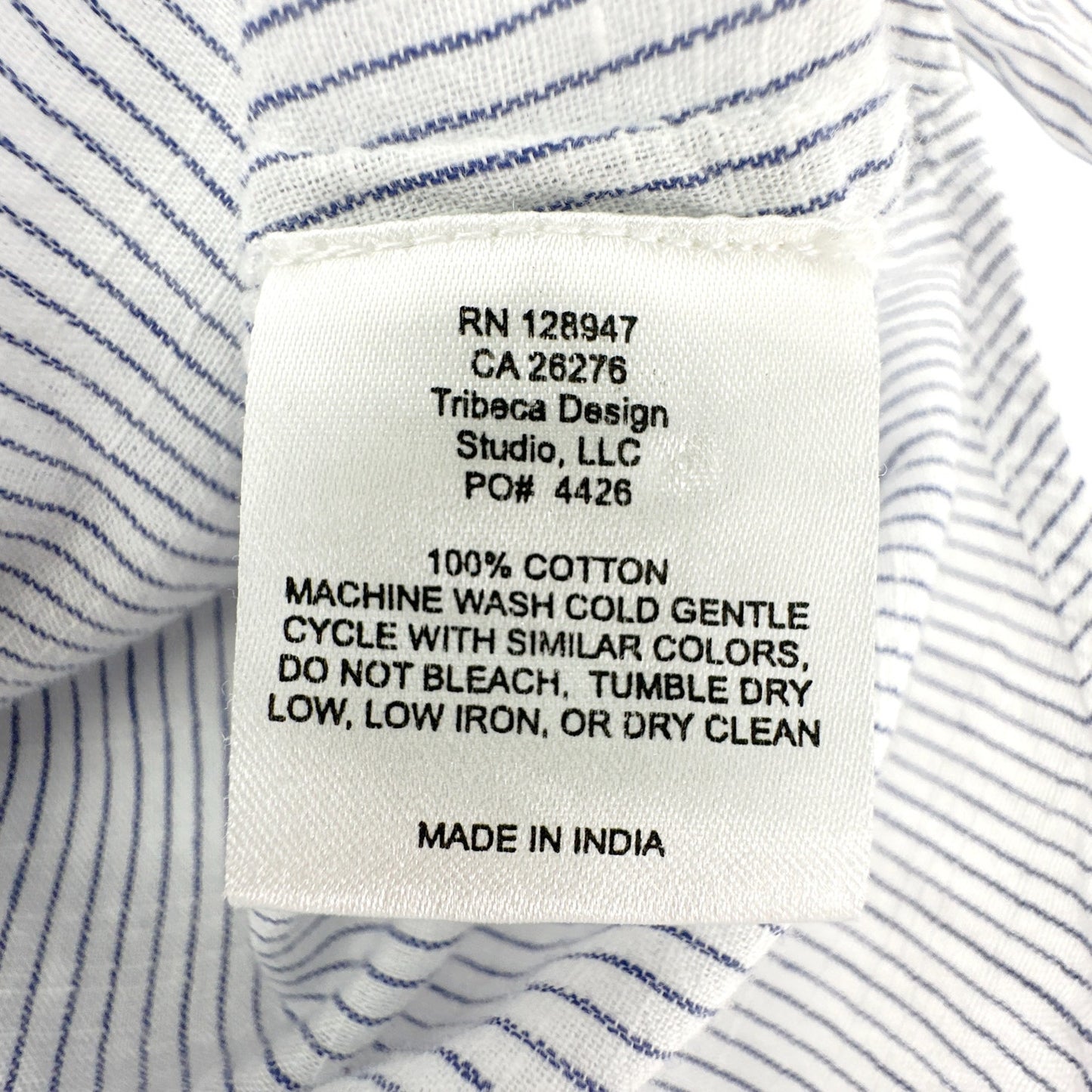 NILI LOTAN Pinstripe Cotton Voile NL Shirt S