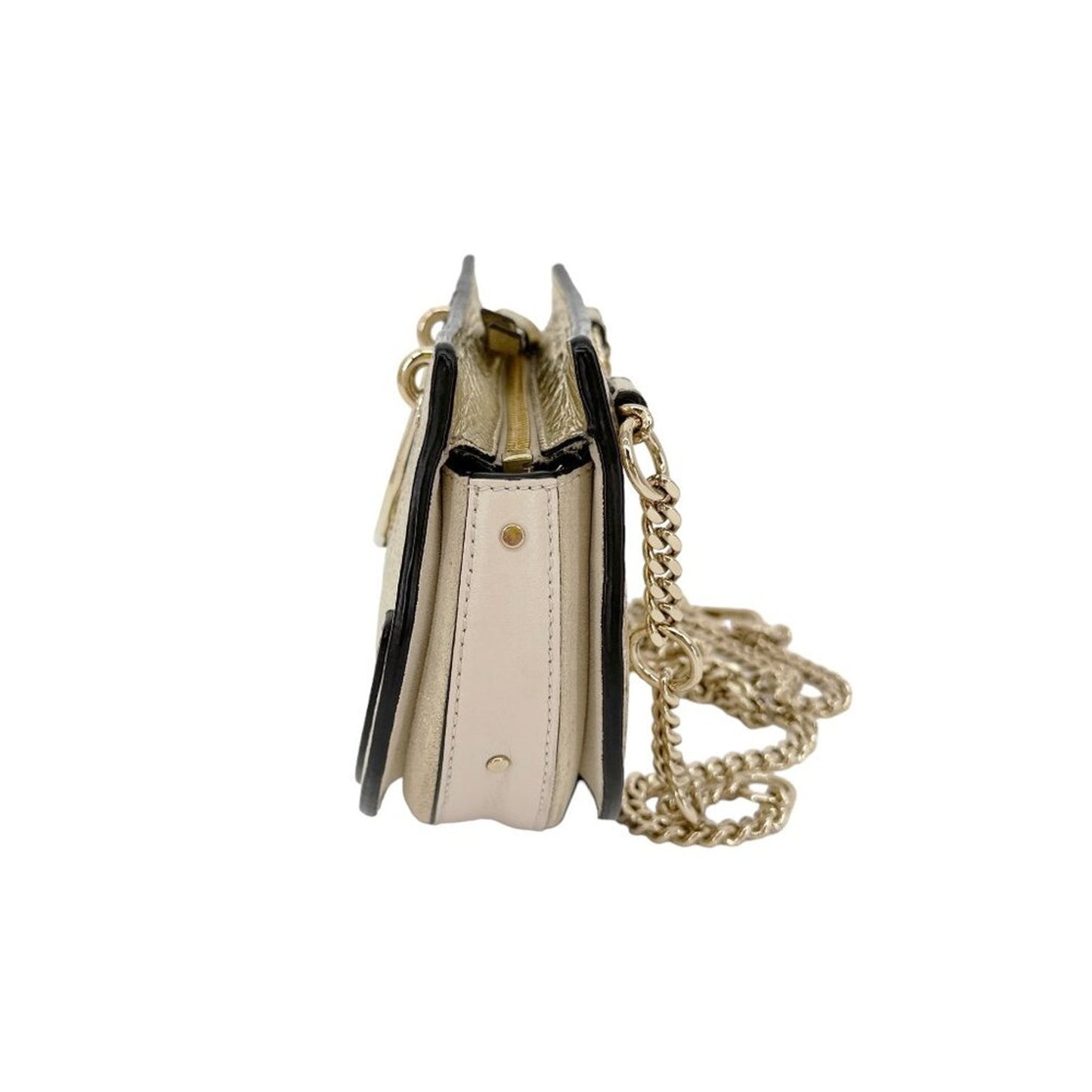 CHLOE Pixie Mini Belt Convertible Bag Metallic