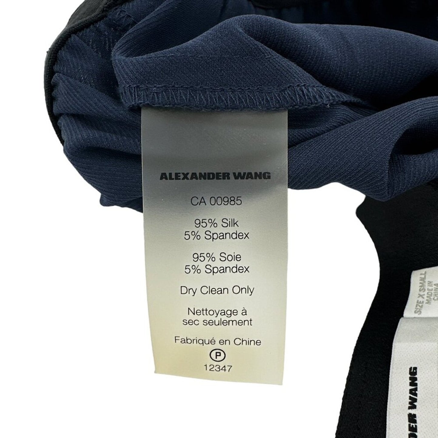 T ALEXANDER WANG Silk Short in Navy XS
