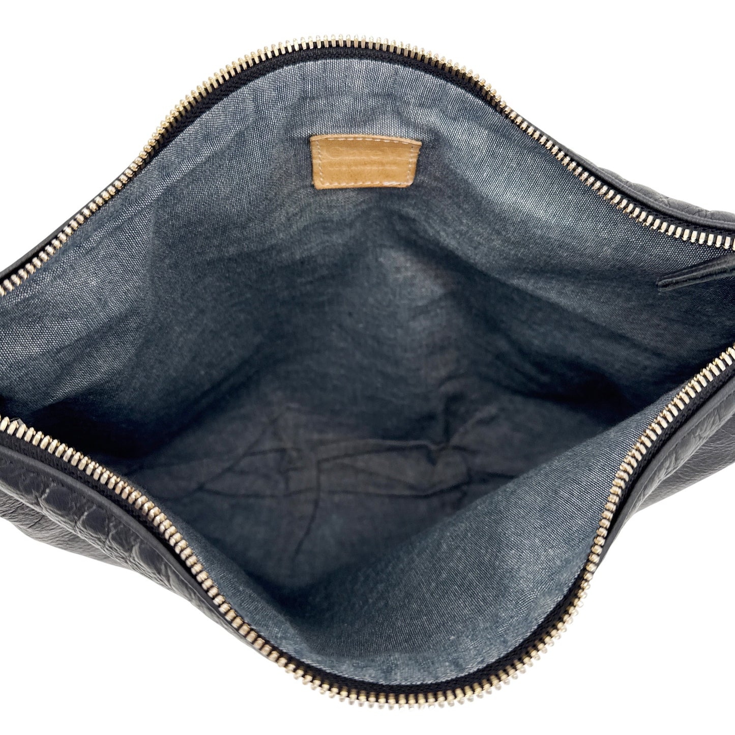 CLARE V. Moyen Messenger in Relaxed Black with Braided Crossbody Strap
