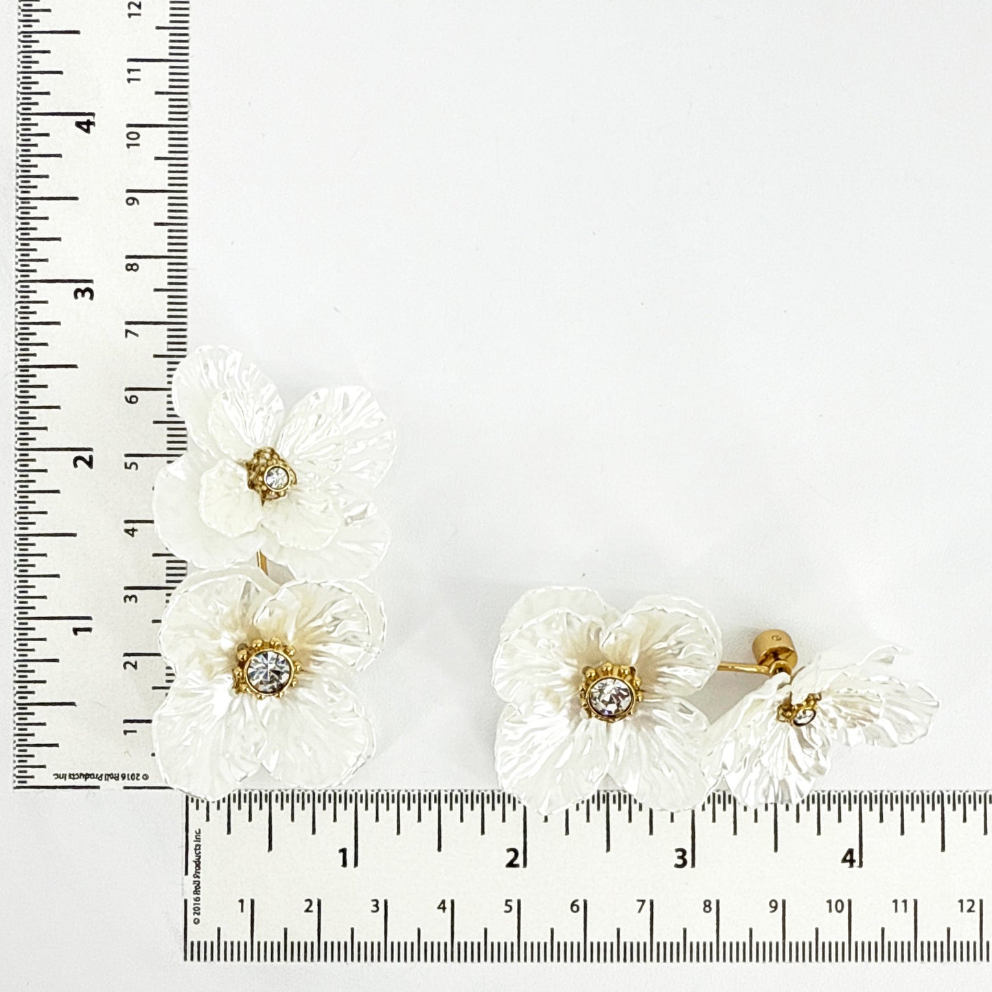 ALEX+ANI New York Botanical Garden Poppy Statement Earrings