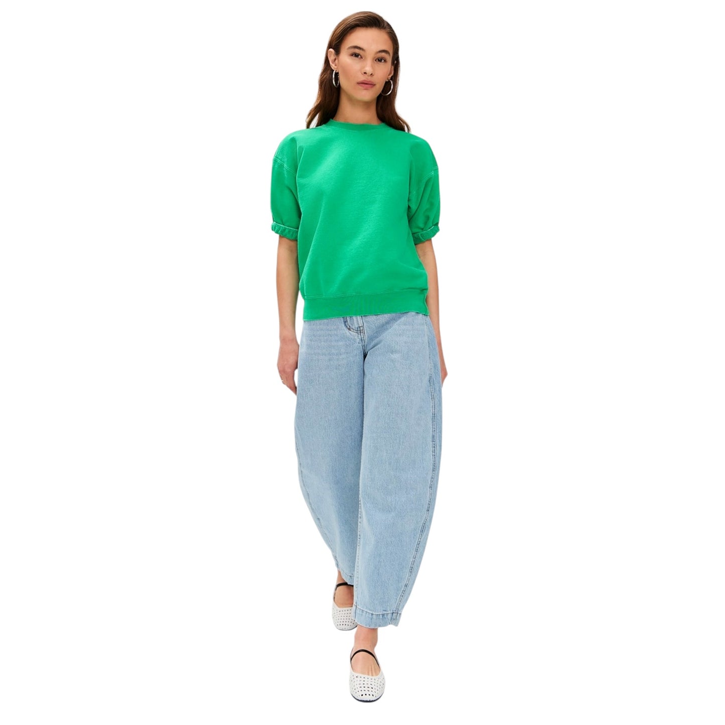 RACHEL COMEY Stanza Sweatshirt in Green Apple XS