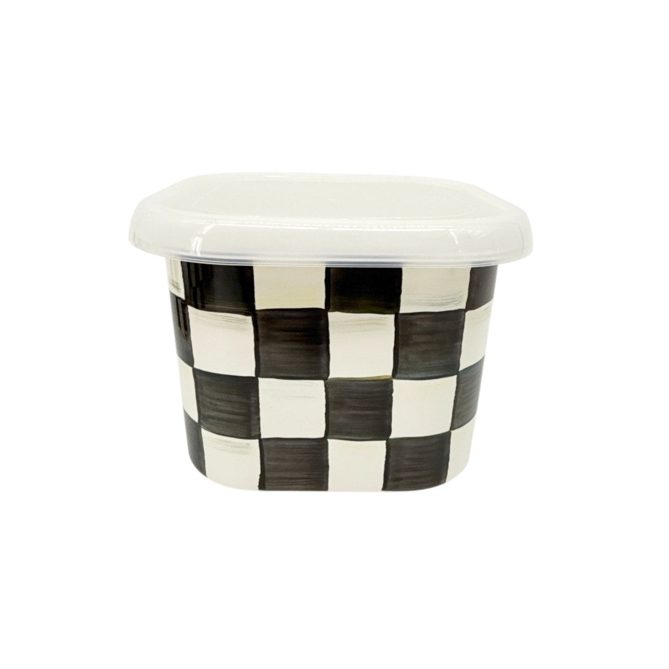 MACKENZIE-CHILDS Courtly Check Enamel Deep Squarage Bowl || Large
