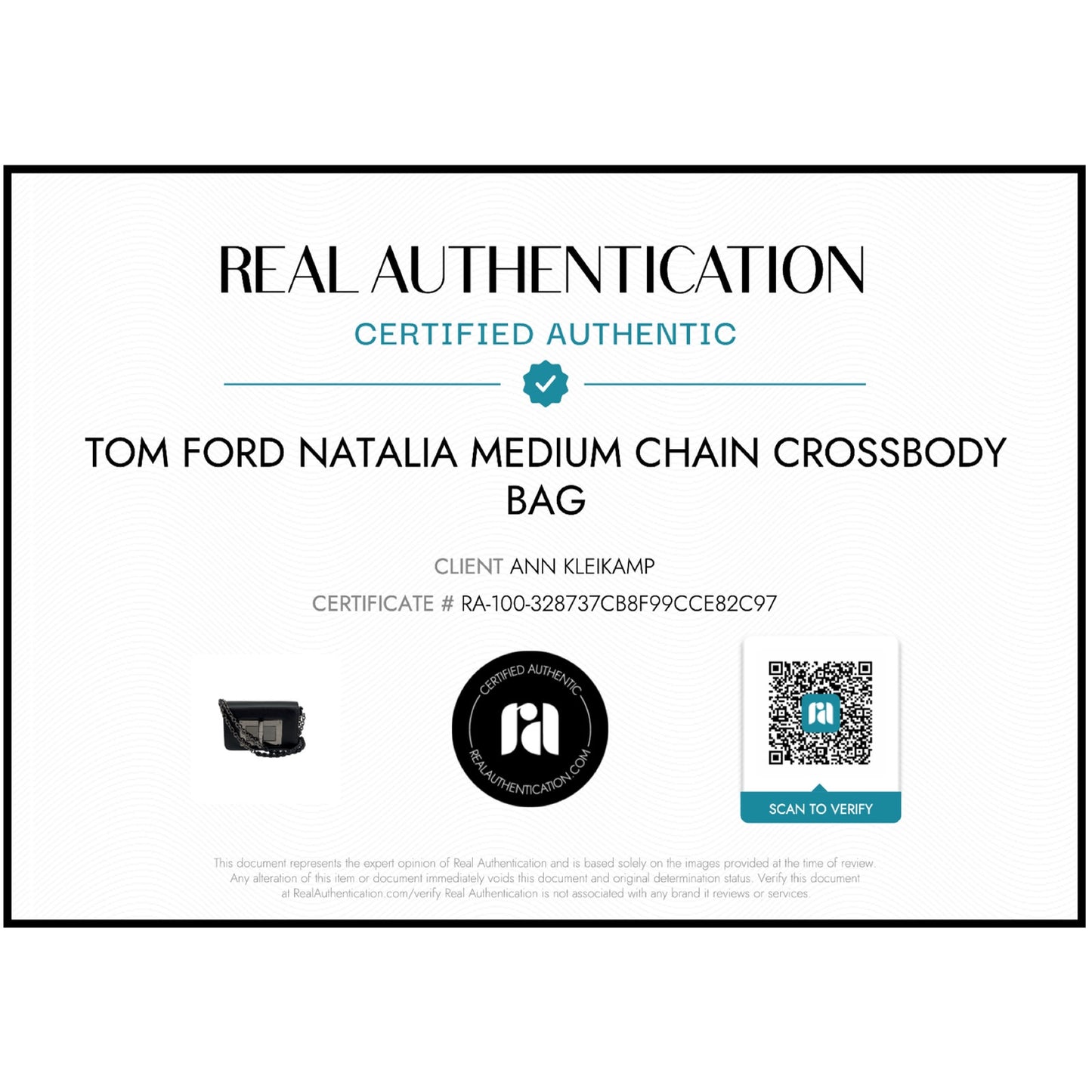 TOM FORD Natalia Medium Chain Crossbody Bag