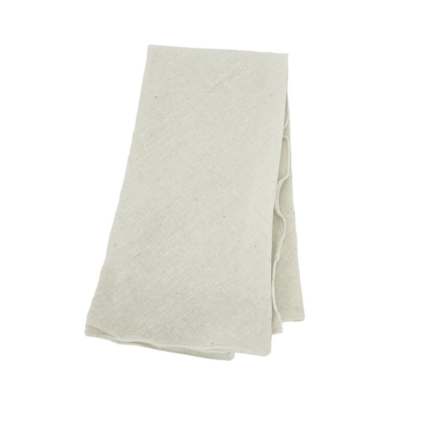 NAPKINS Linen Blend Cloth Natural with Rolled Edges | Set of 6